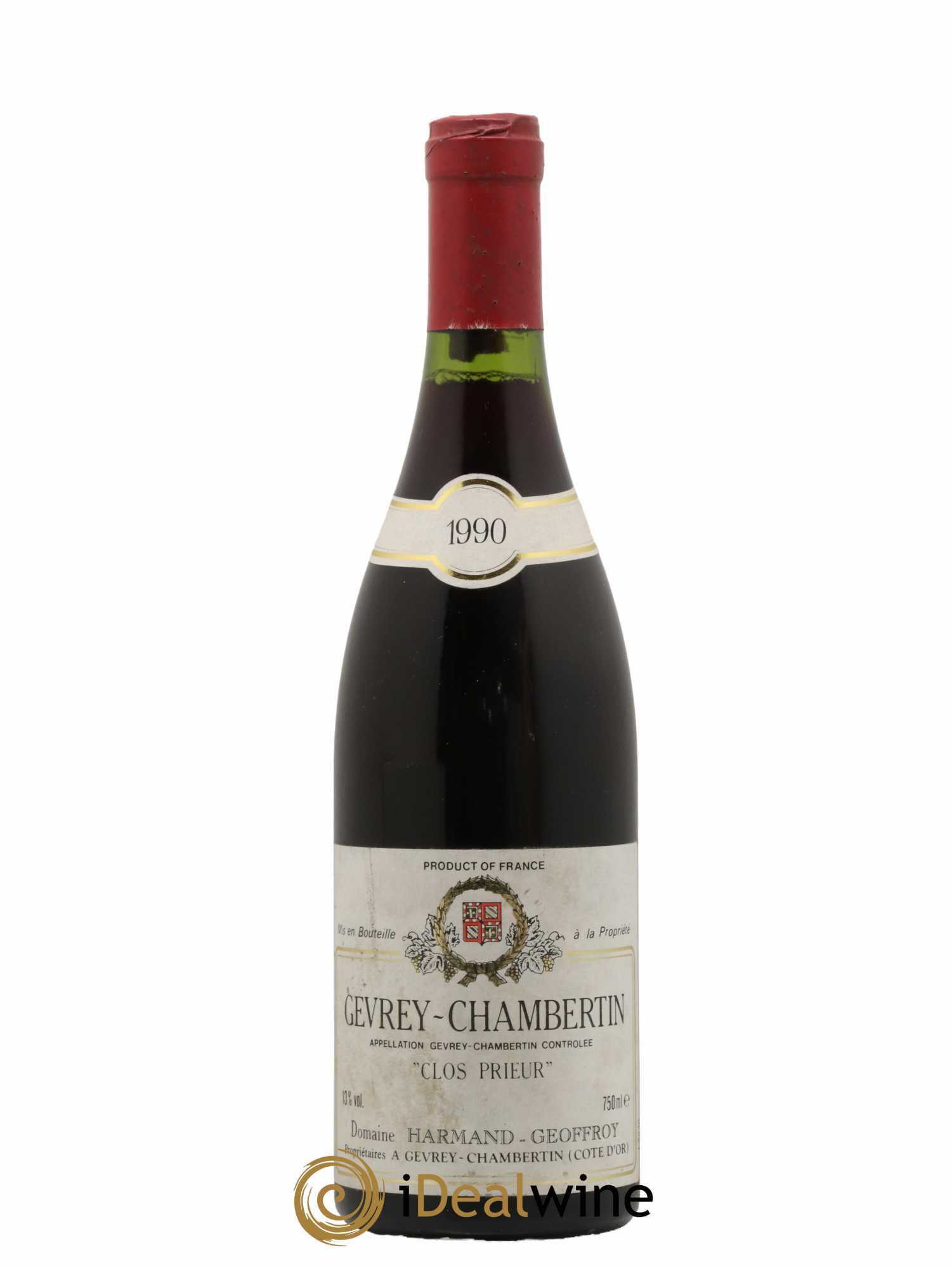 Gevrey-Chambertin 1er Cru Clos Prieur Harmand Geoffroy 1990 - Lot de 1 bouteille - 0