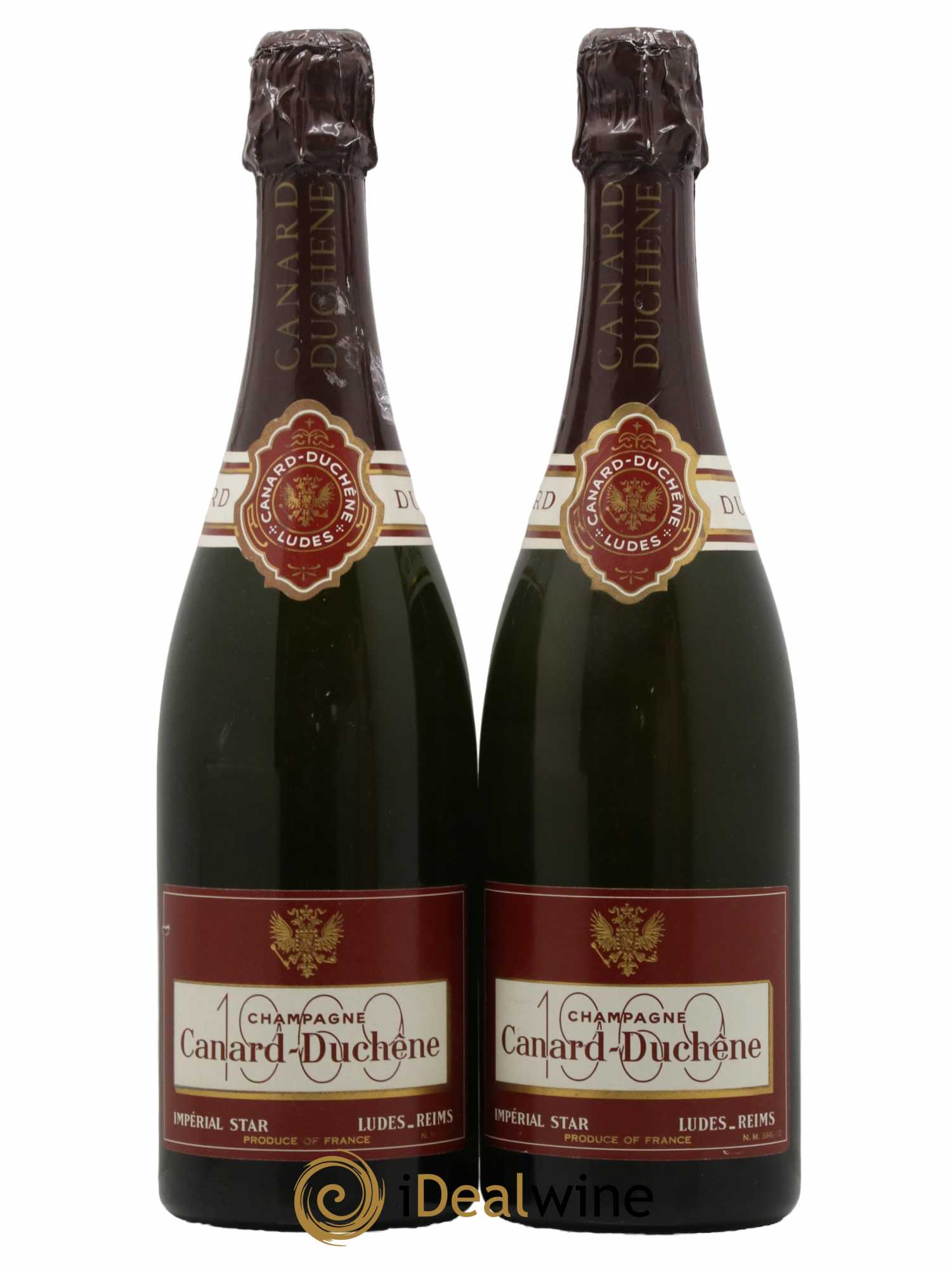 Champagne Imperial Star Canard-Duchene 1969 - Lot de 2 bouteilles - 0