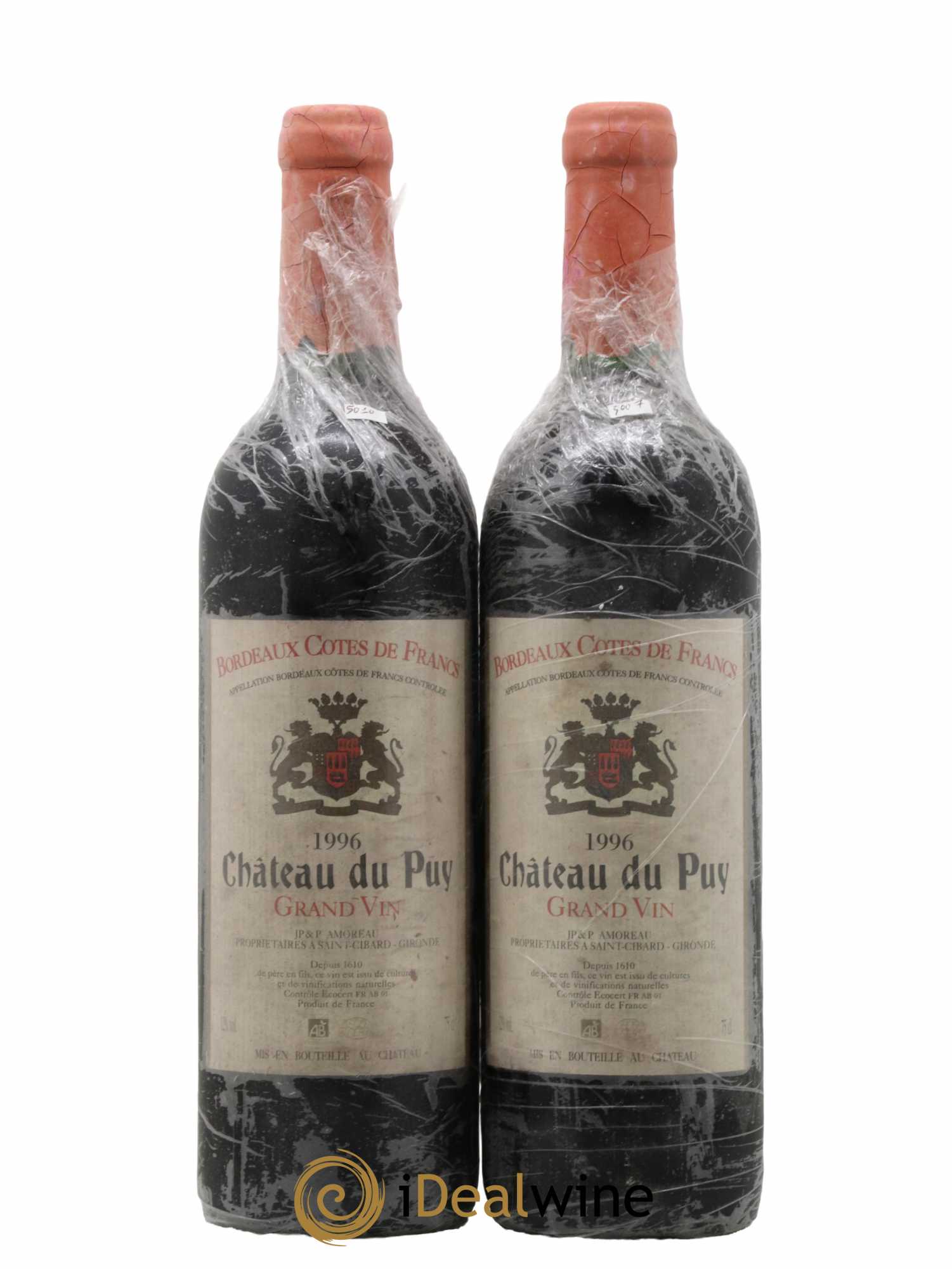 Château Le Puy 1996 - Lot de 2 bouteilles - 0