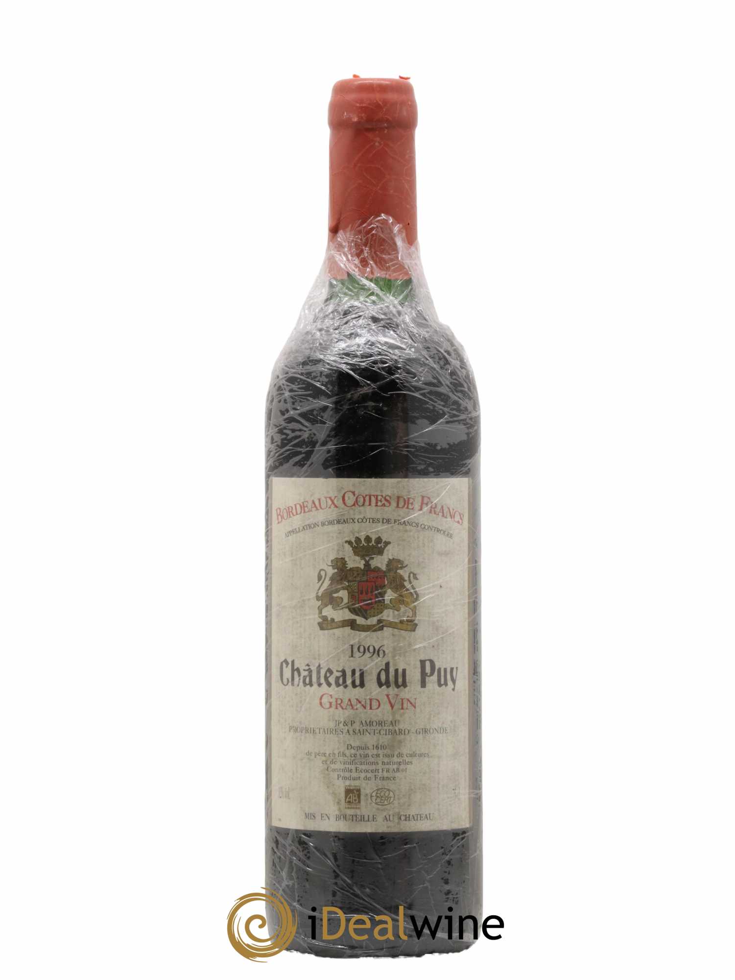 Château Le Puy 1996 - Lot de 1 bouteille - 0