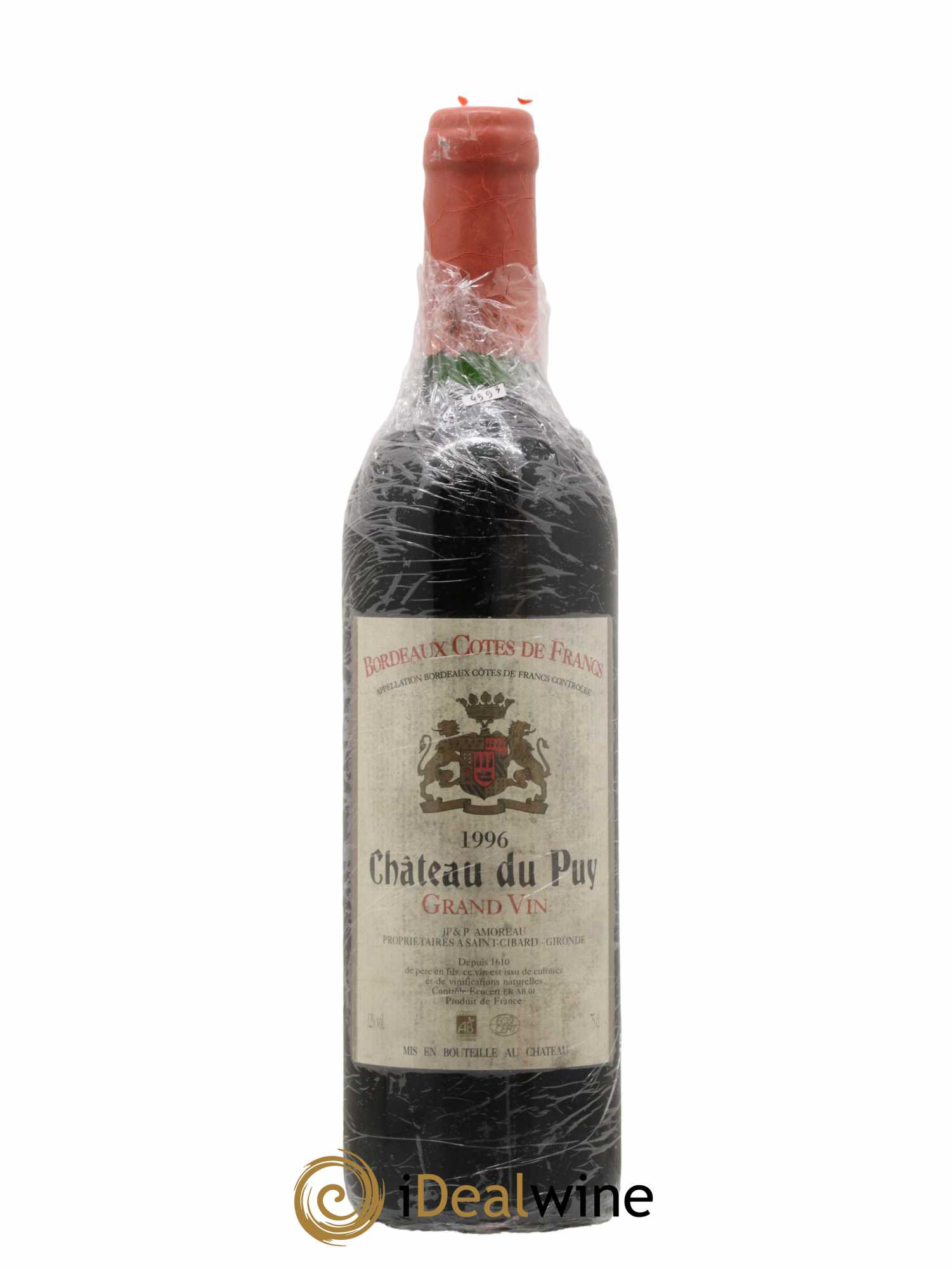 Château Le Puy 1996 - Lot de 1 bouteille - 0