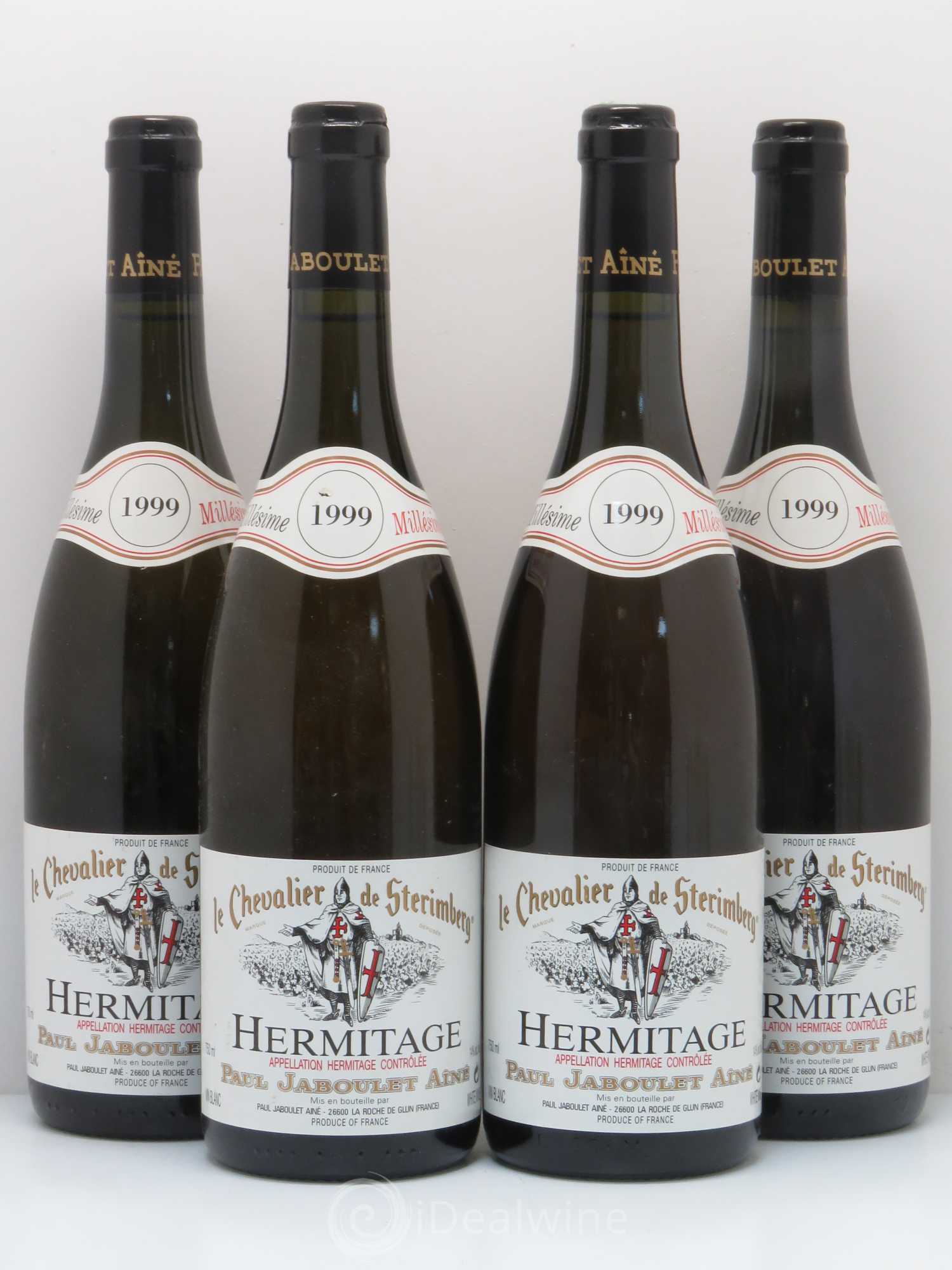 Hermitage Chevalier de Sterimberg Paul Jaboulet Ainé 1999 - Lot de 4 bouteilles - 0