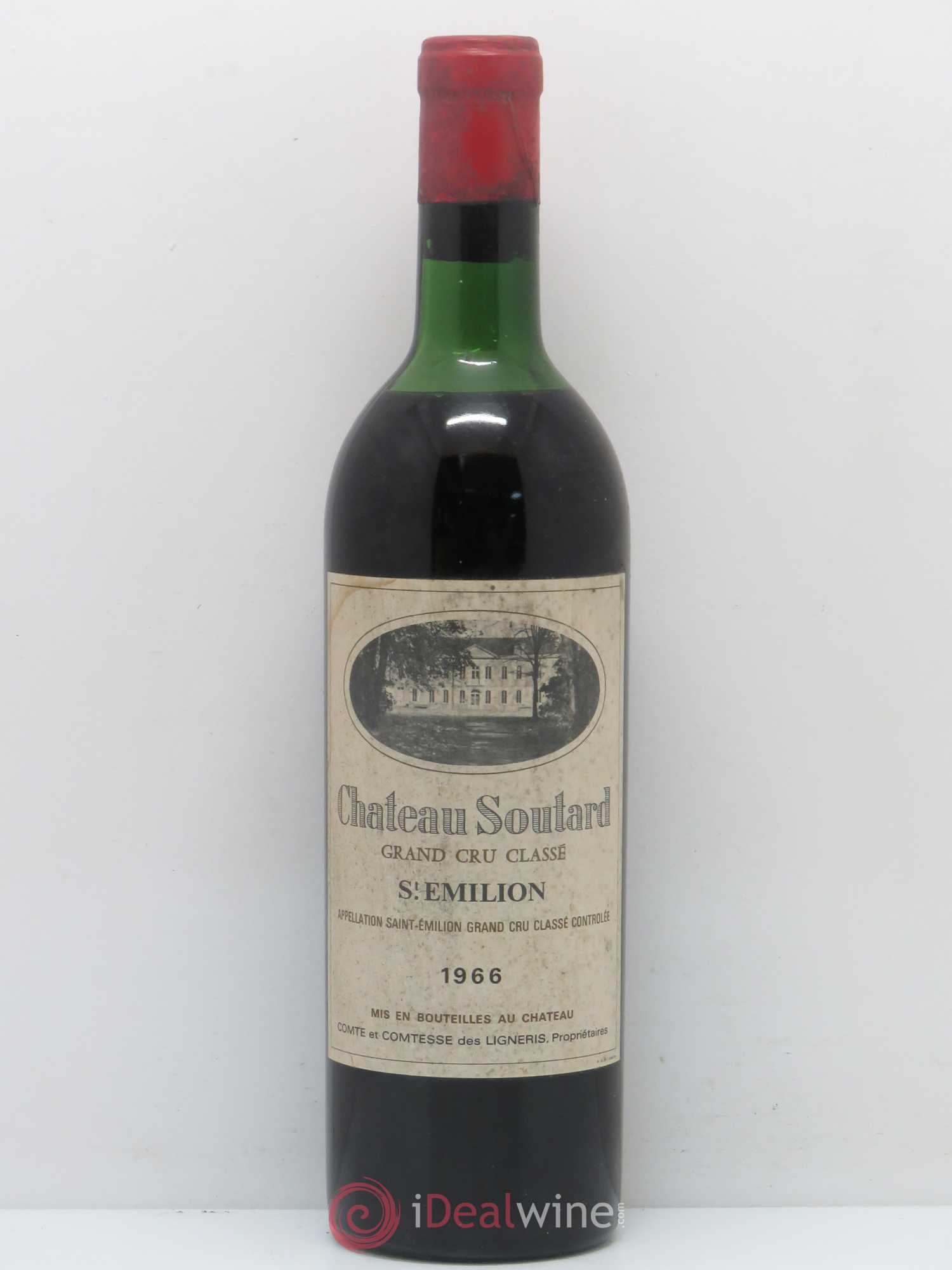 Château Soutard Grand Cru Classé 1966 - Lot de 1 bouteille - 0