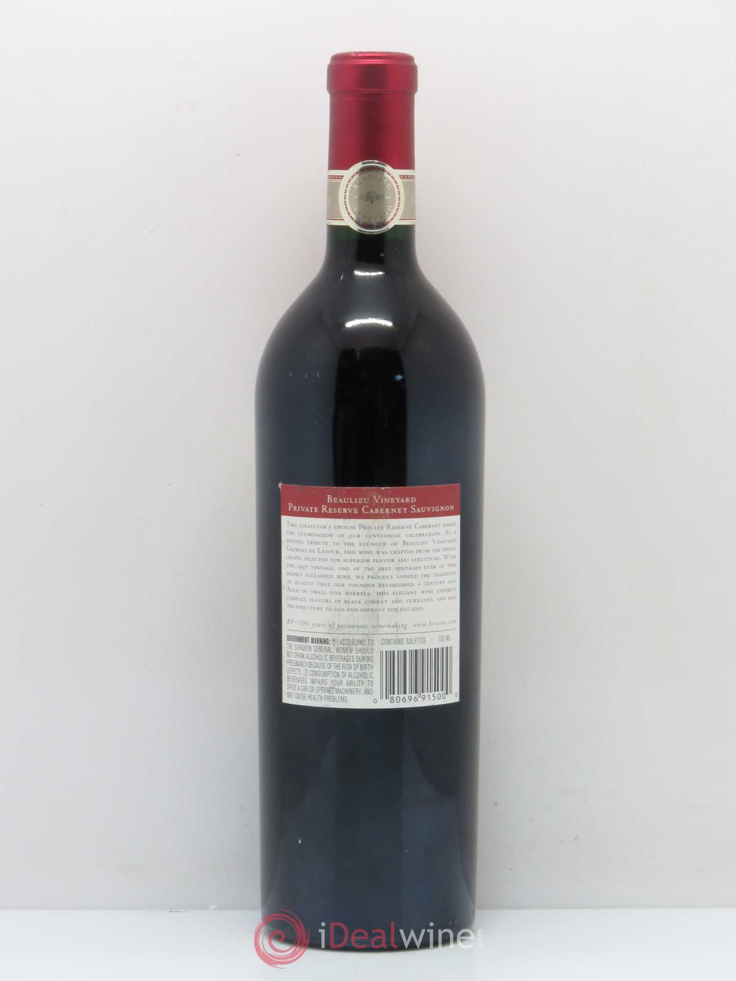 USA Beaulieu Vineyard BV Georges de Latour Private Reserve Cabernet Sauvignon Napa Valley USA 1997 - Posten von 1 Flasche - 1