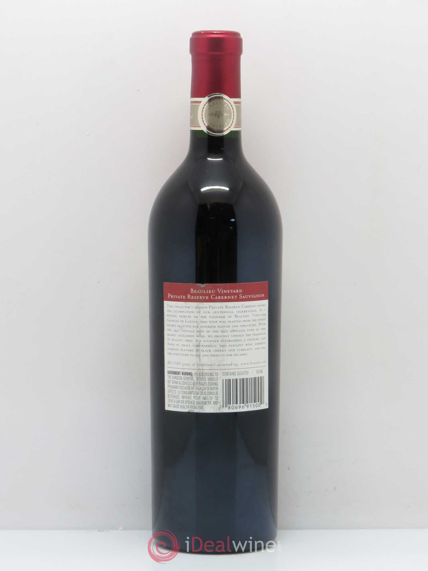 USA Beaulieu Vineyard BV Georges de Latour Private Reserve Cabernet Sauvignon Napa Valley USA 1997 - Posten von 1 Flasche - 1