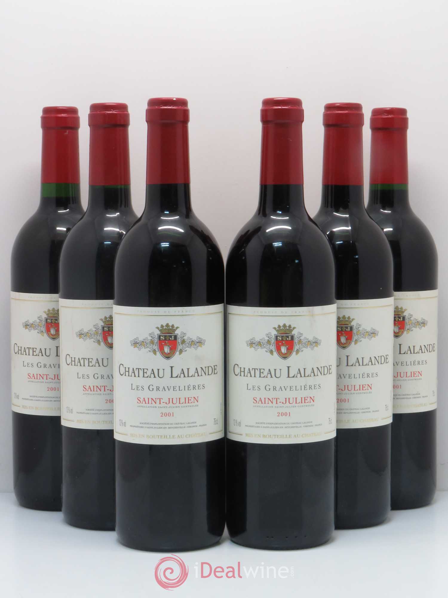 Château Lalande Les gravelières 2001 - Posten von 6 Flaschen - 0