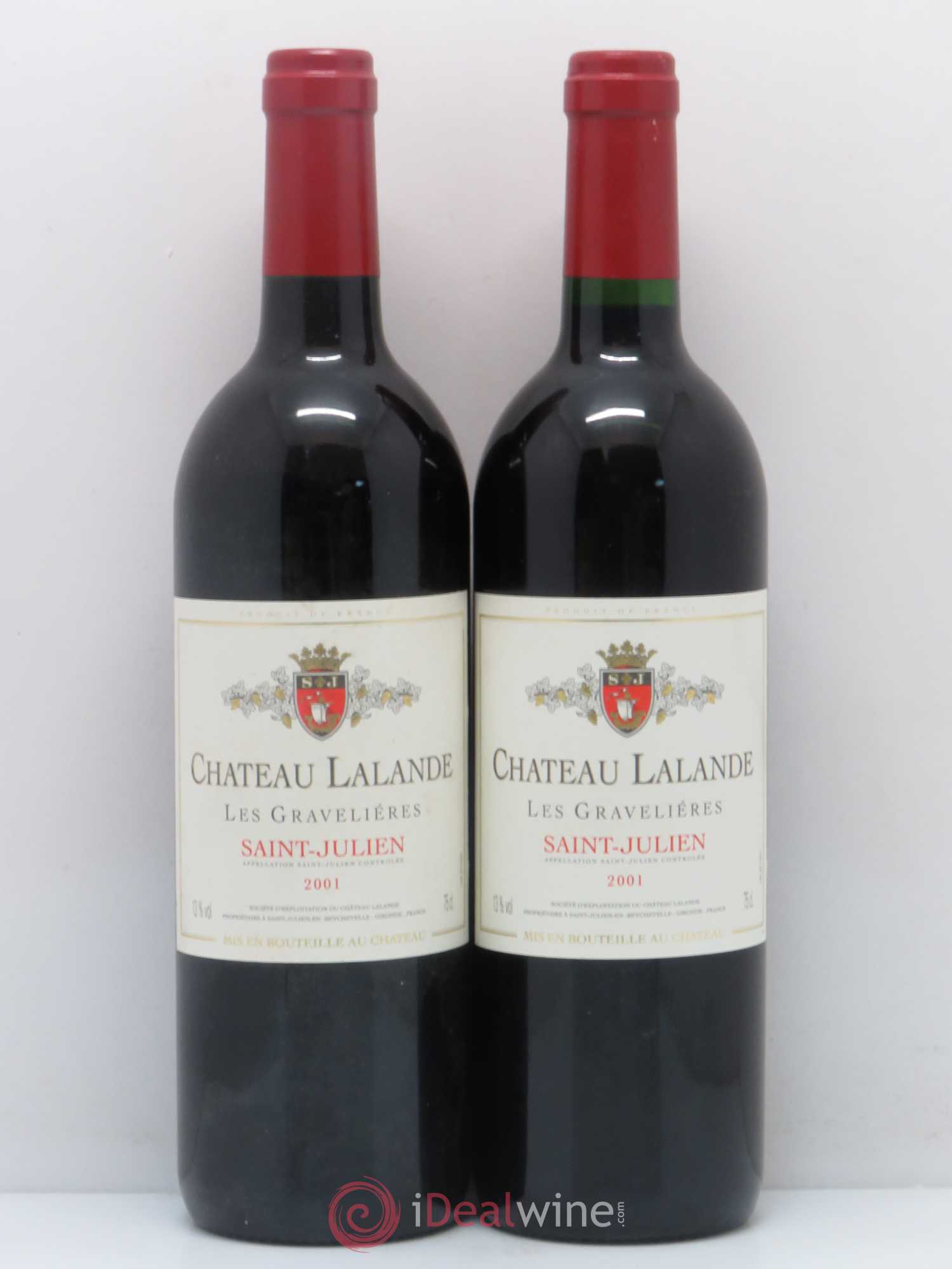 Château Lalande Les gravelières 2001 - Posten von 4 Flaschen - 2