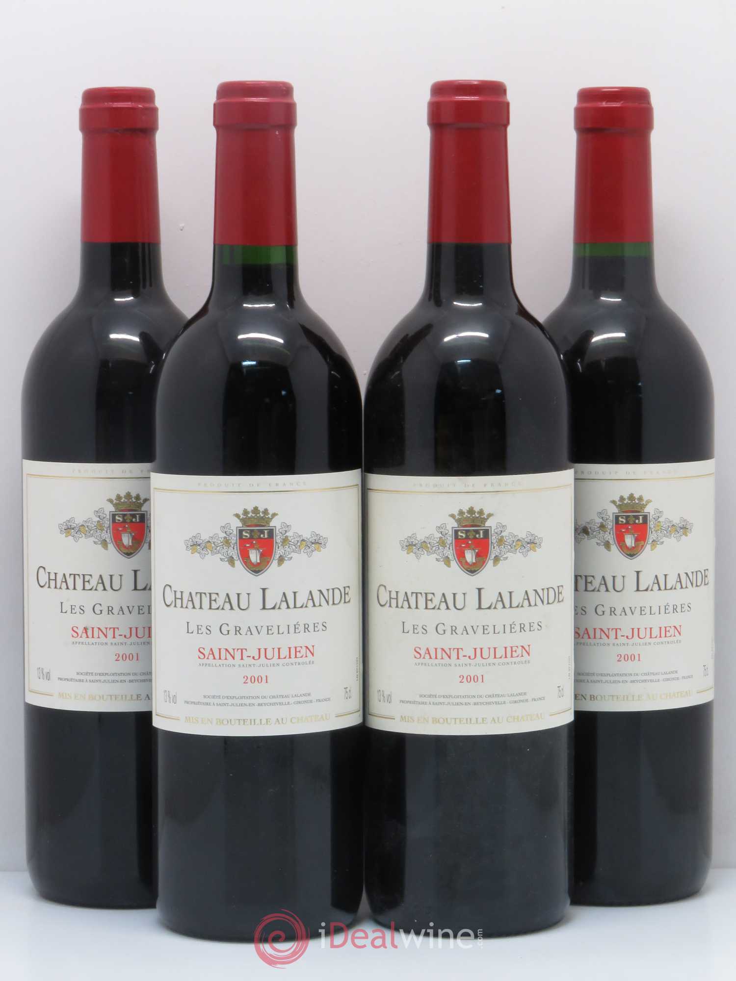 Château Lalande Les gravelières 2001 - Posten von 4 Flaschen - 0