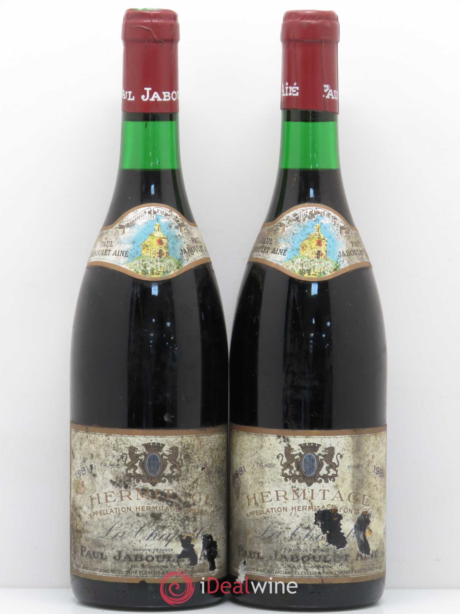 Hermitage La Chapelle Paul Jaboulet Ainé (sans prix de réserve) 1981 - Lot de 2 bouteilles - 0