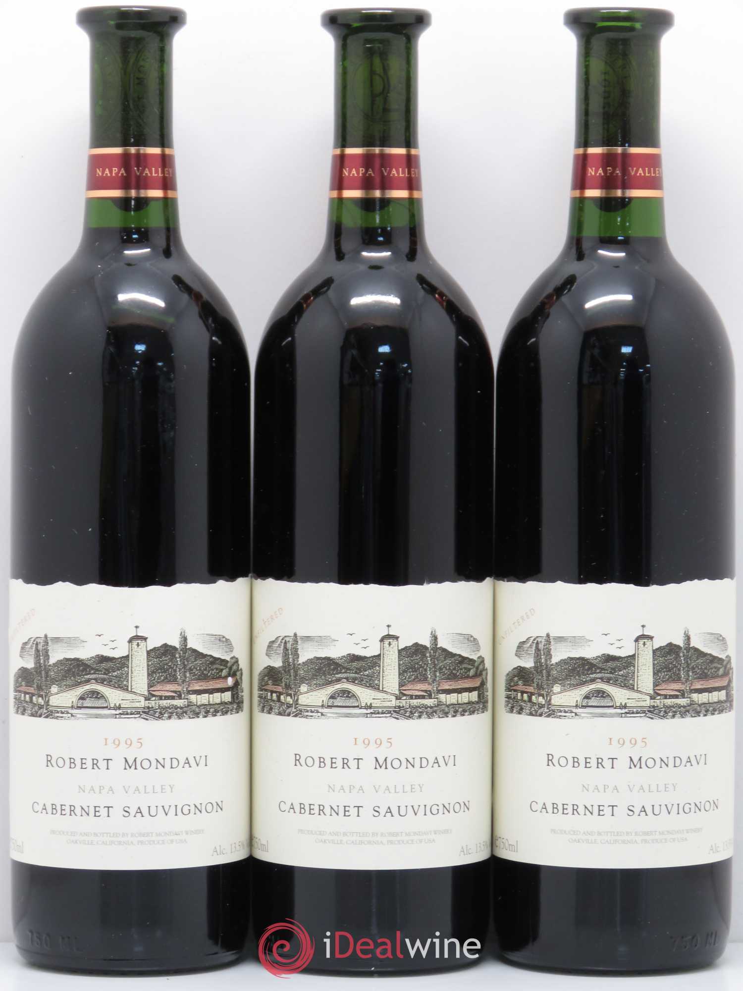 Cabernet Sauvignon Oakville Mondavi Winery 1995 - Lot de 6 bouteilles - 1