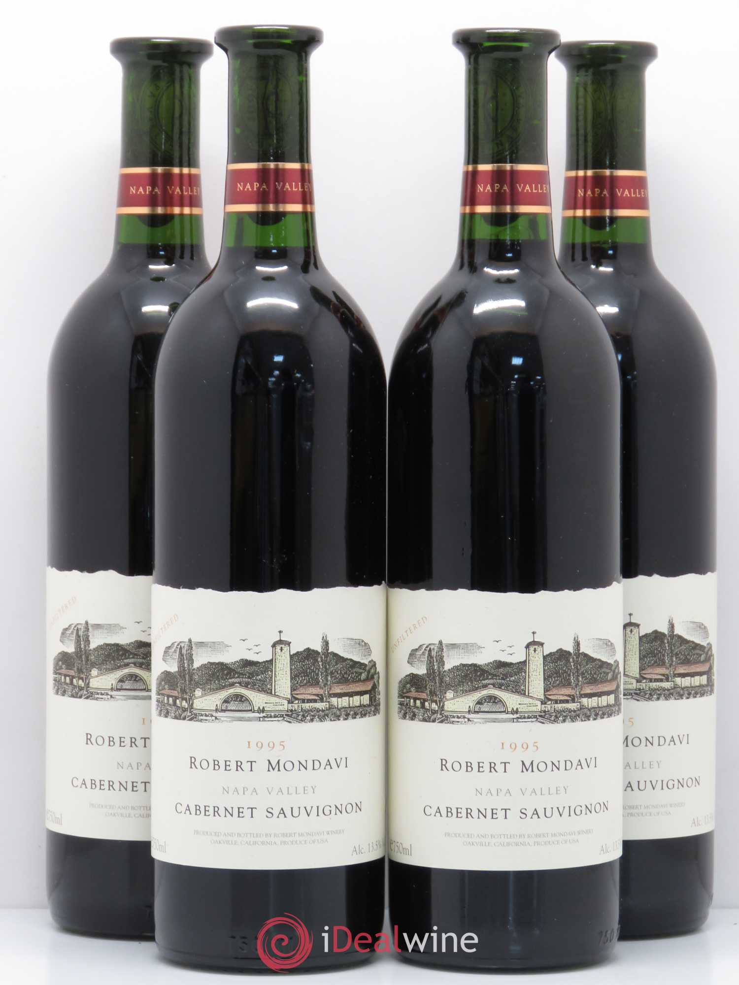 Cabernet Sauvignon Oakville Mondavi Winery 1995 - Posten von 4 Flaschen - 0