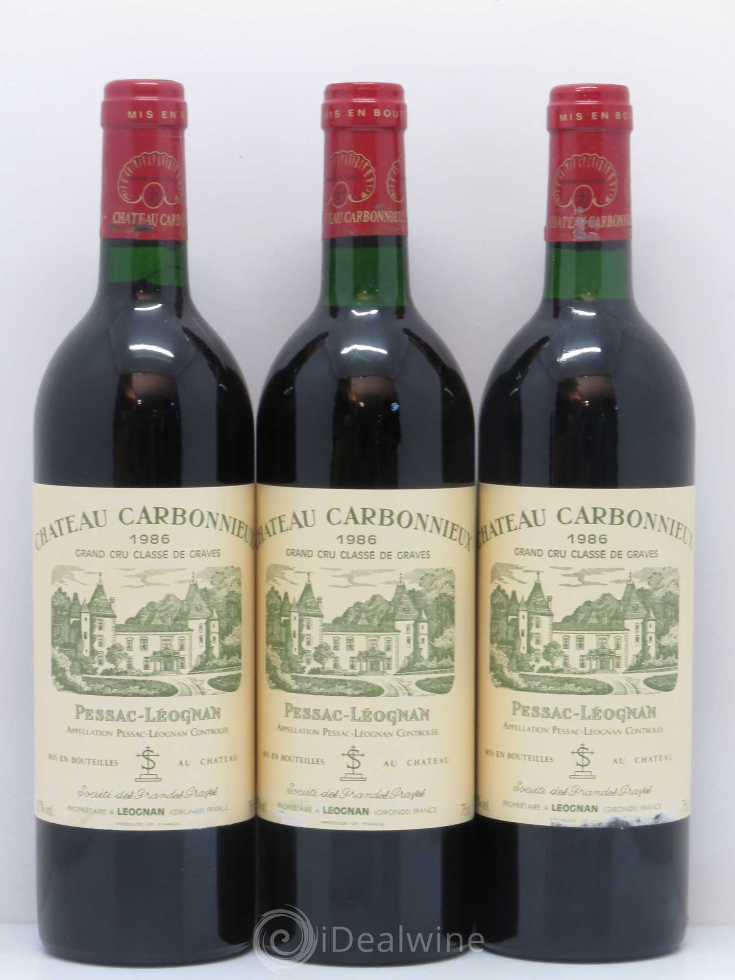 Château Carbonnieux Cru Classé de Graves 1986 - Lot de 12 bouteilles - 2