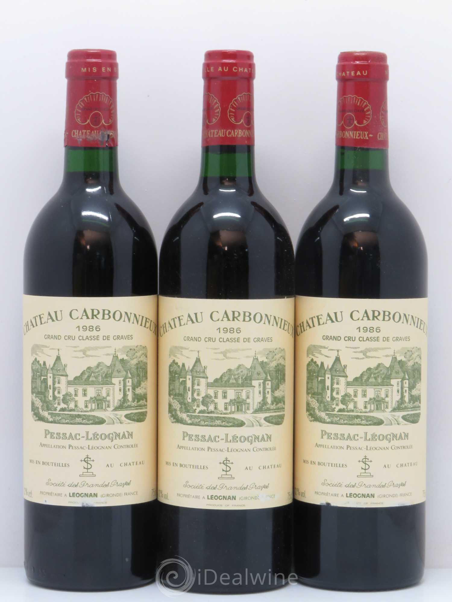 Château Carbonnieux Cru Classé de Graves 1986 - Lot de 12 bouteilles - 4
