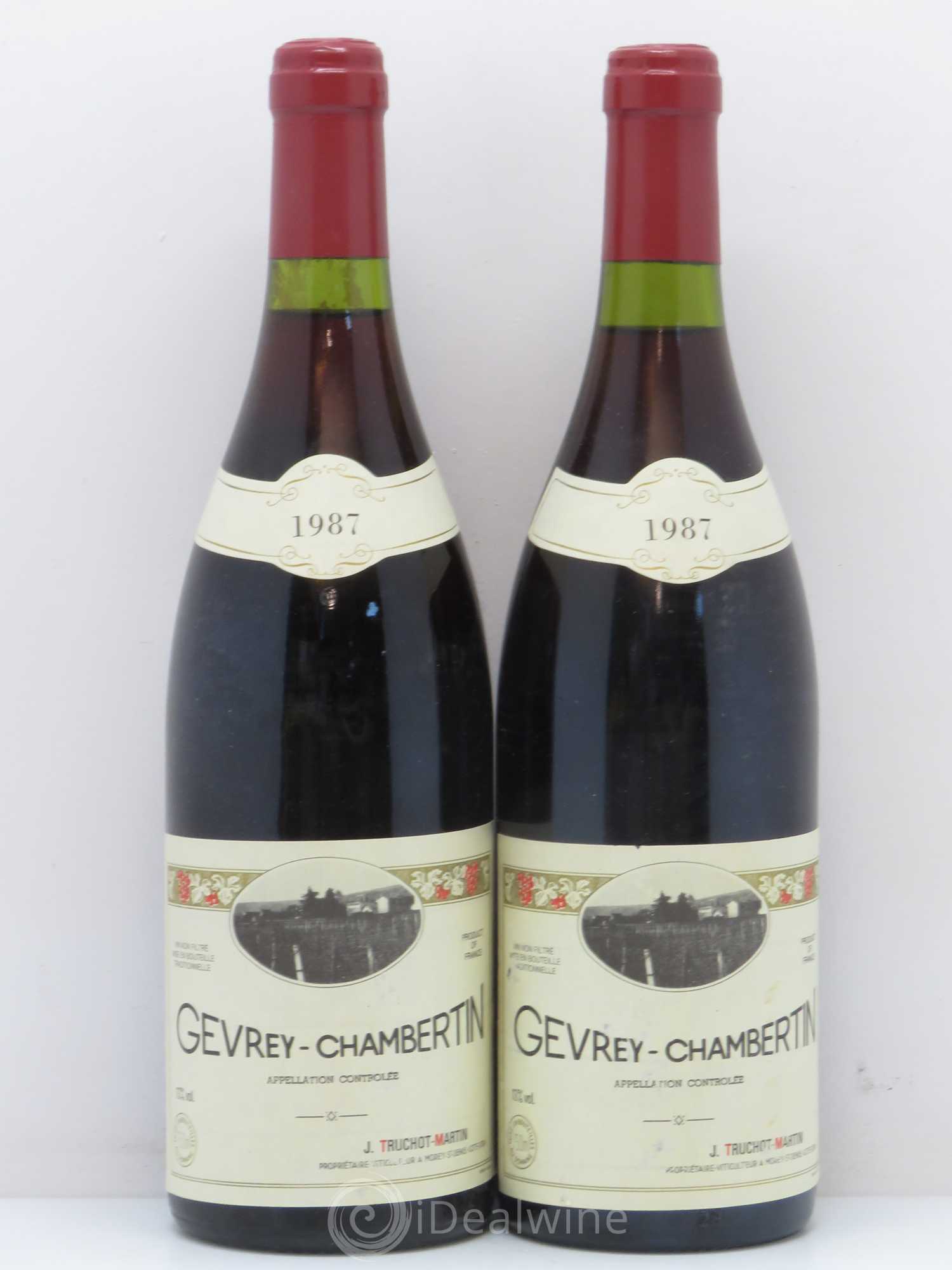 Gevrey-Chambertin Domaine J.Truchot Martin 1987 - Posten von 2 Flaschen - 0