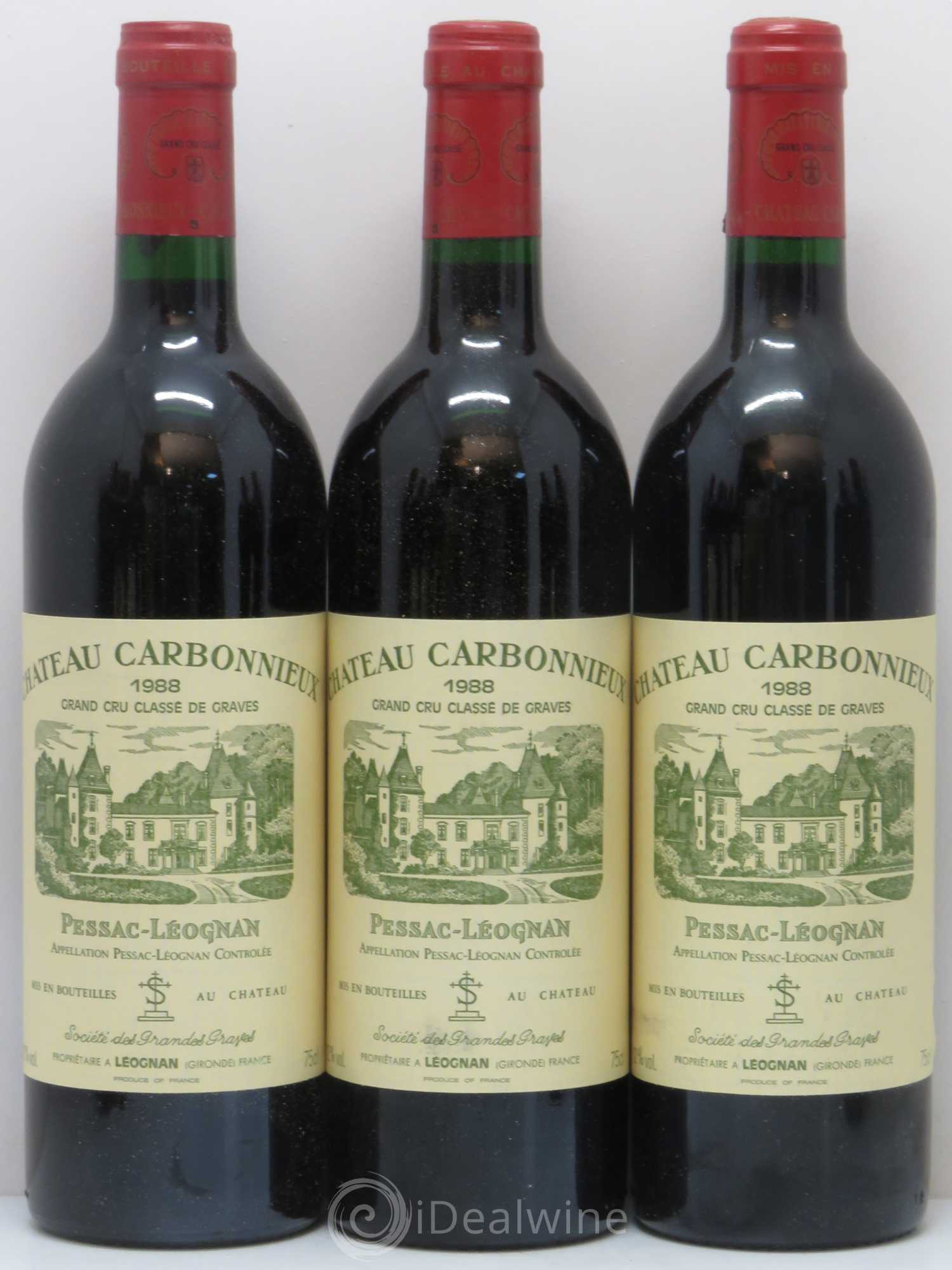 Château Carbonnieux Cru Classé de Graves 1988 - Lot de 12 bouteilles - 2