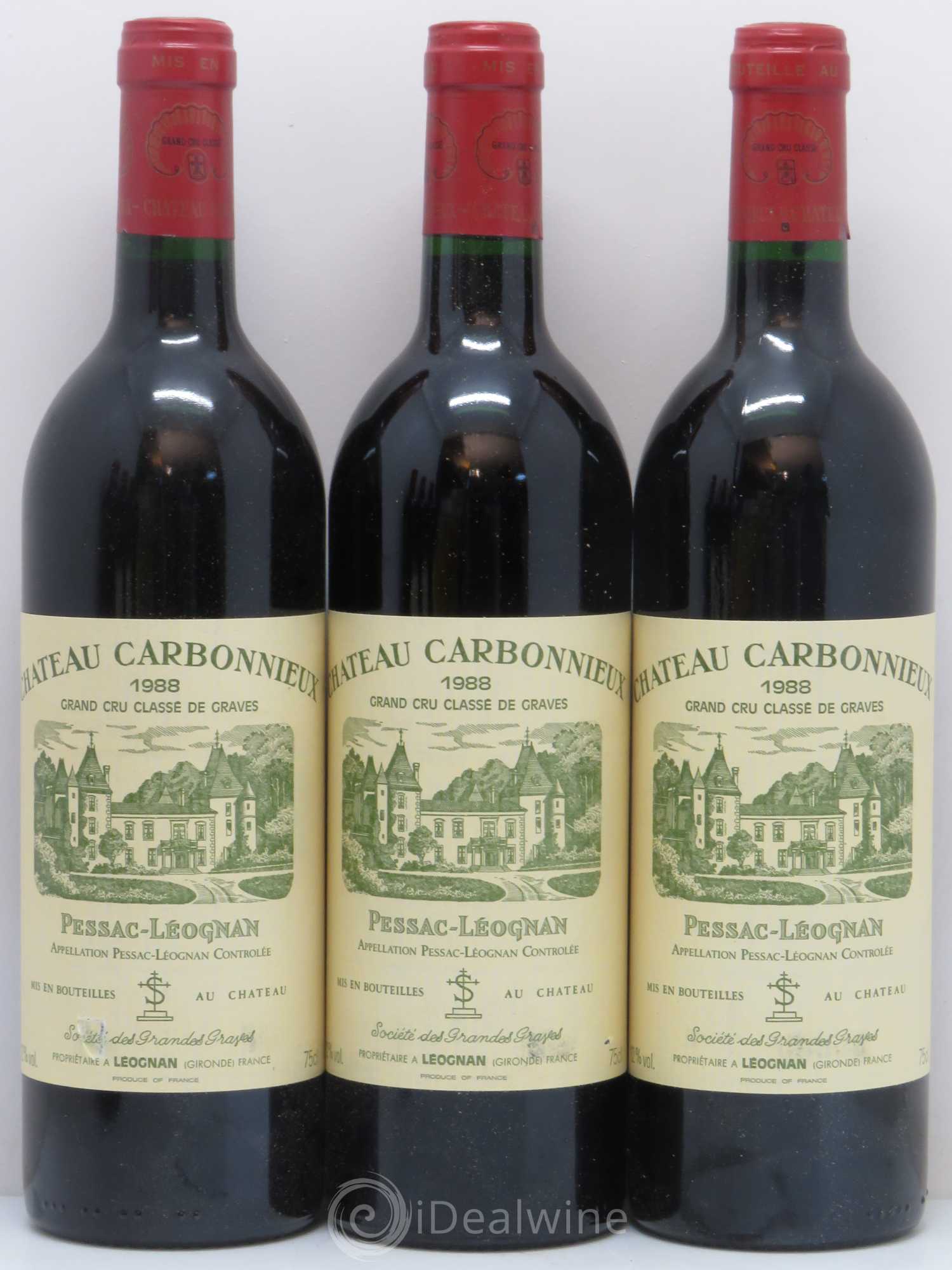 Château Carbonnieux Cru Classé de Graves 1988 - Lot de 12 bouteilles - 3