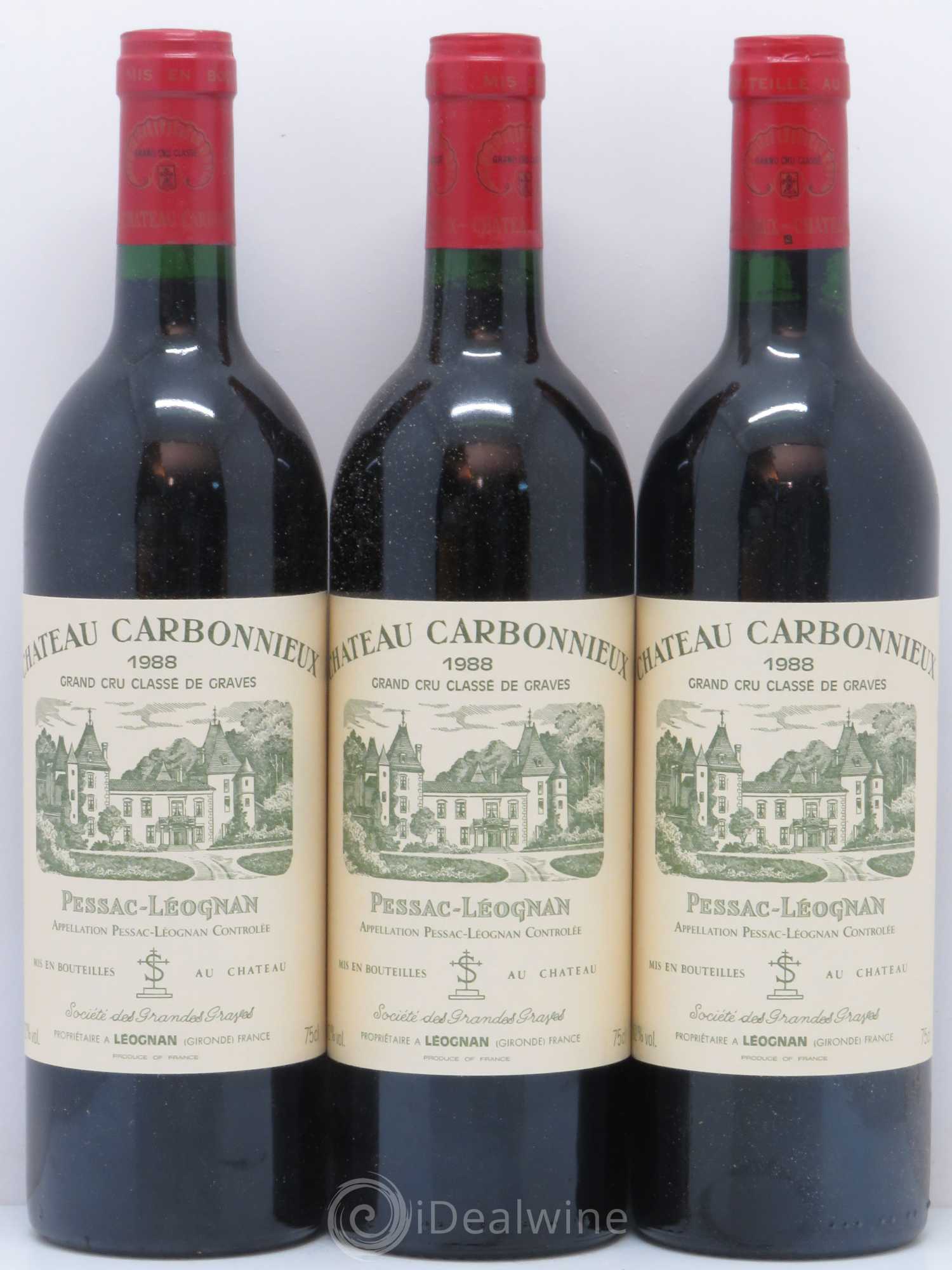 Château Carbonnieux Cru Classé de Graves 1988 - Lot de 12 bouteilles - 2
