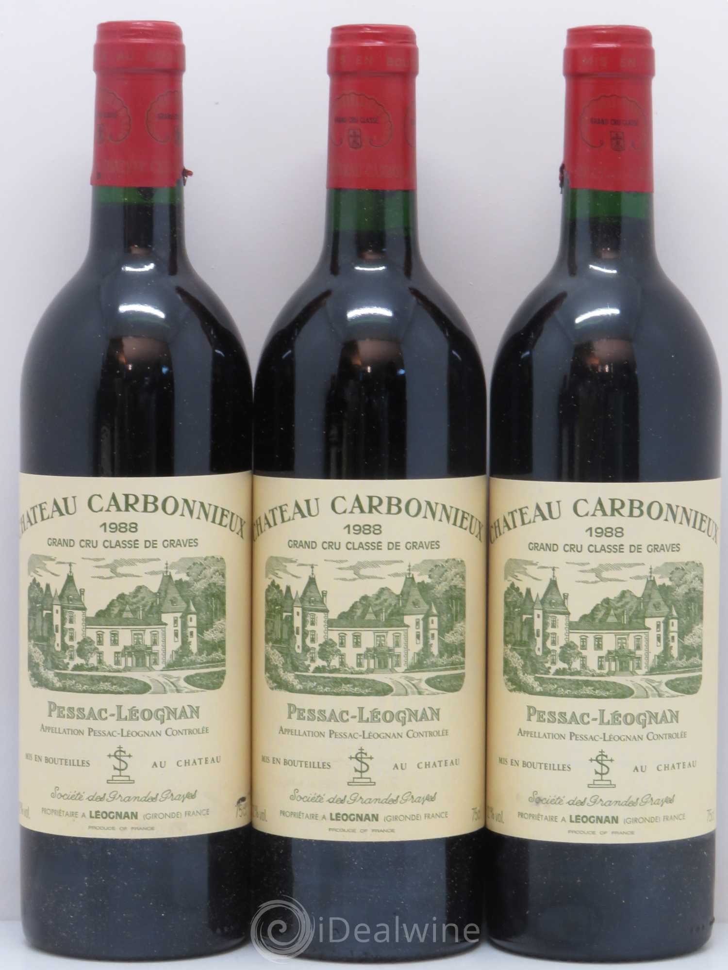 Château Carbonnieux Cru Classé de Graves 1988 - Lot de 12 bouteilles - 2
