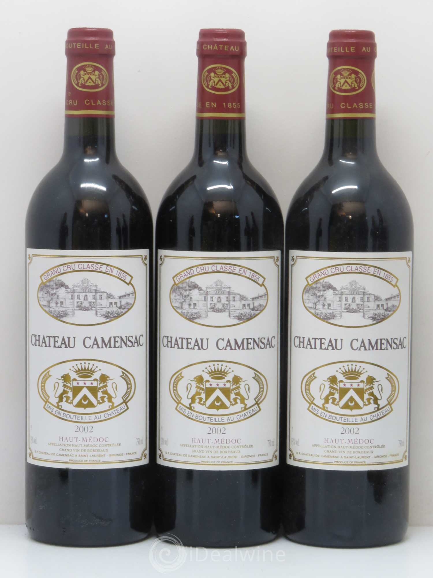 Château Camensac 5ème Grand Cru Classé 2002 - Lot de 12 bouteilles - 1