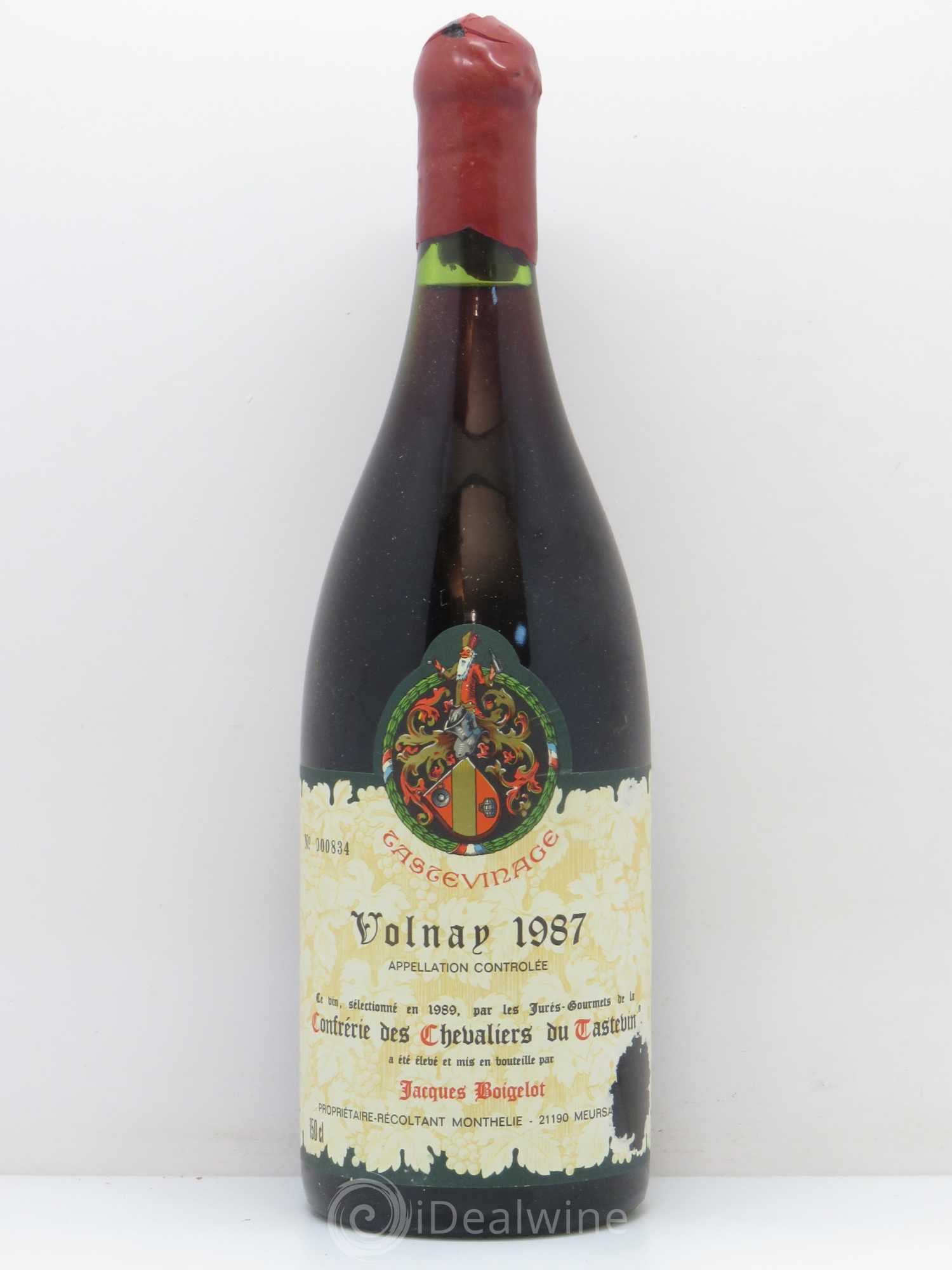 Volnay Tastevinage Domaine Jacques Boigelot 1987 - Posten von 1 Magnum - 0