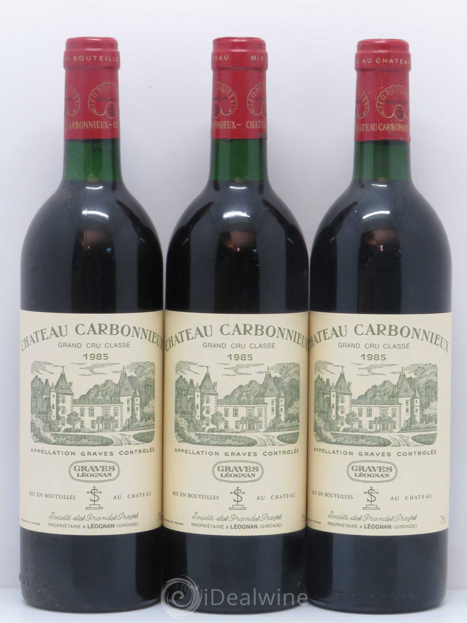Château Carbonnieux Cru Classé de Graves 1985 - Lot de 11 bouteilles - 1