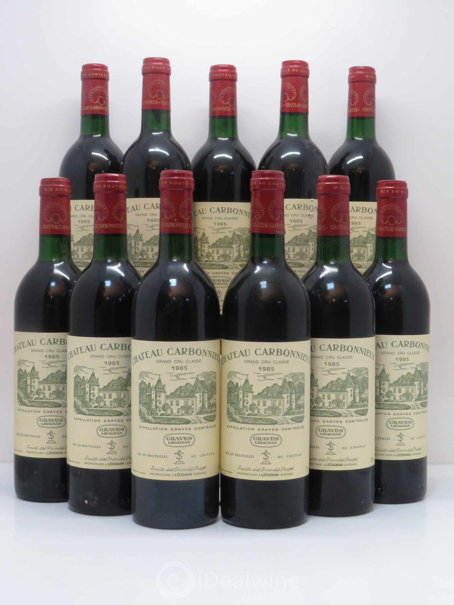 Château Carbonnieux Cru Classé de Graves 1985 - Lot de 11 bouteilles - 0