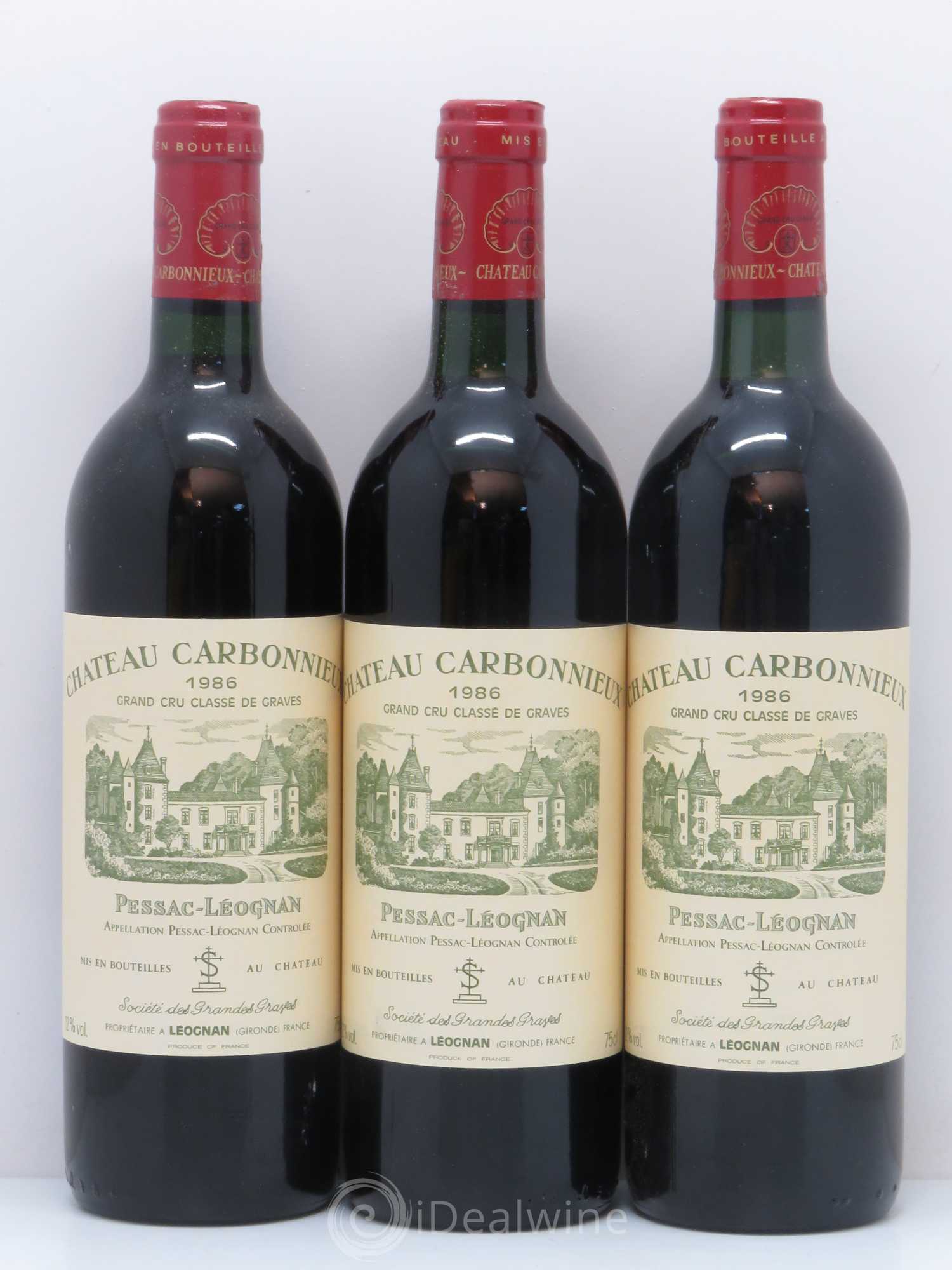 Château Carbonnieux Cru Classé de Graves 1986 - Lot de 12 bouteilles - 3