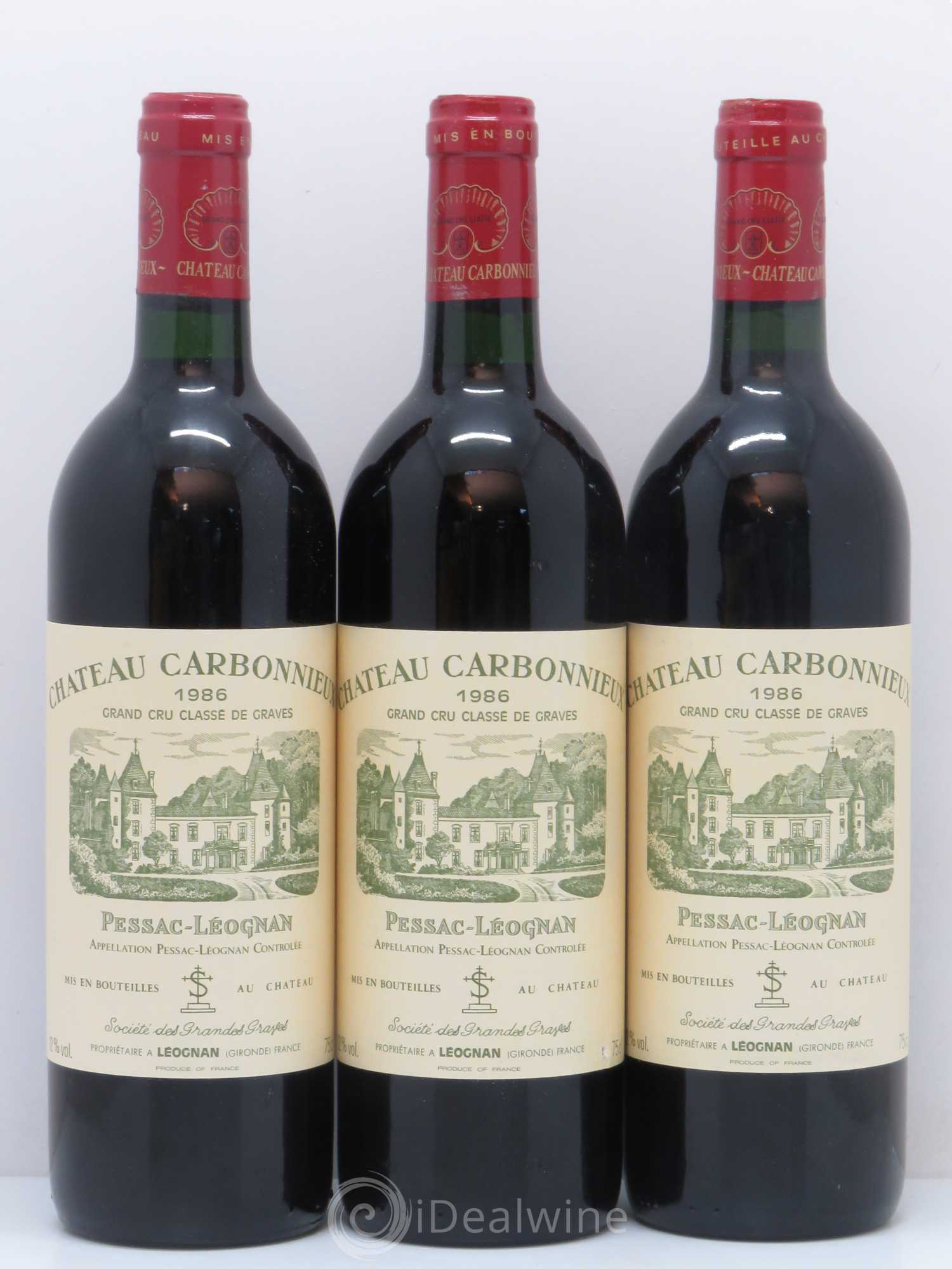 Château Carbonnieux Cru Classé de Graves 1986 - Lot de 12 bouteilles - 4