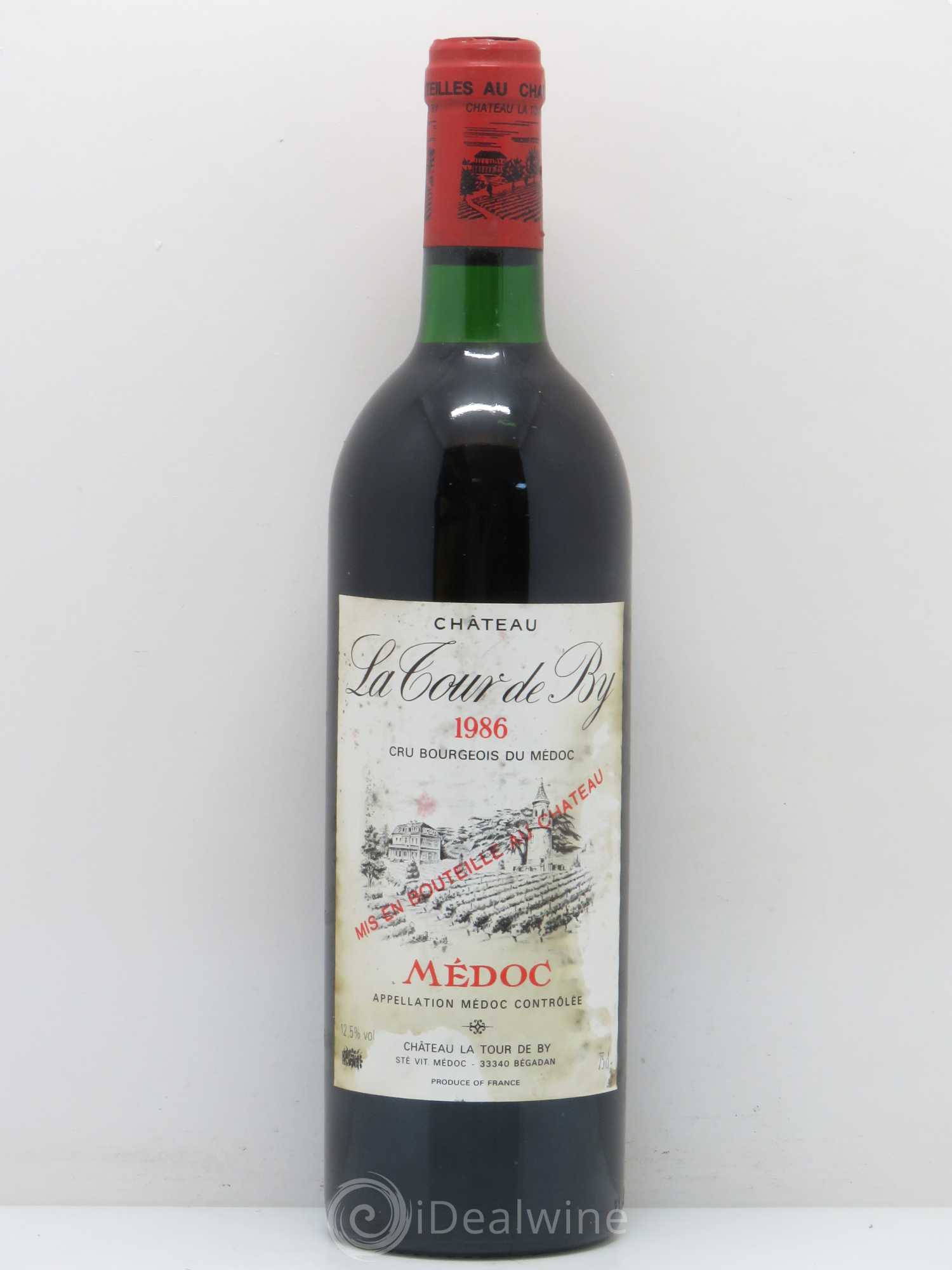 Château La Tour de By Cru Bourgeois 1986 - Lot de 1 bouteille - 0