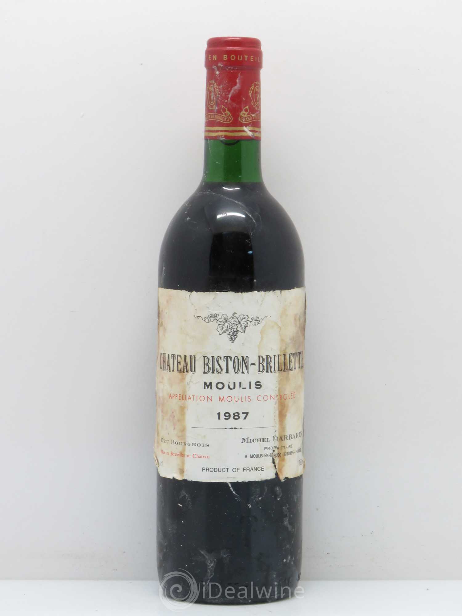 Château Biston Brillette (sans prix de réserve) 1987 - Lot de 1 bouteille - 0
