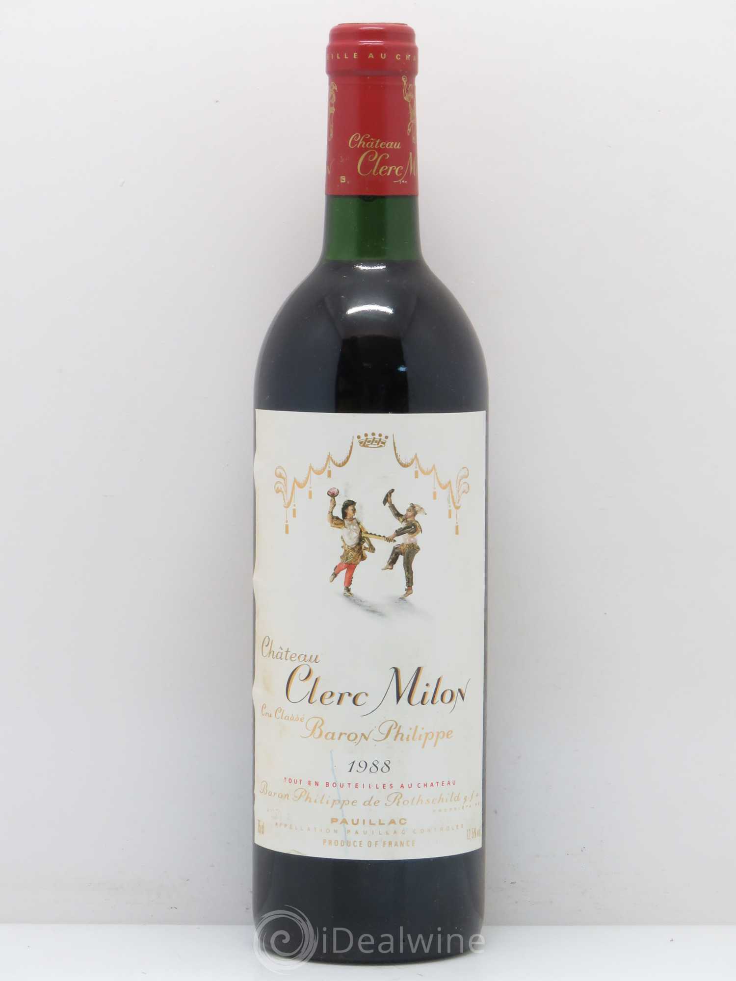 Château Clerc Milon 5ème Grand Cru Classé 1988 - Lot de 1 bouteille - 0