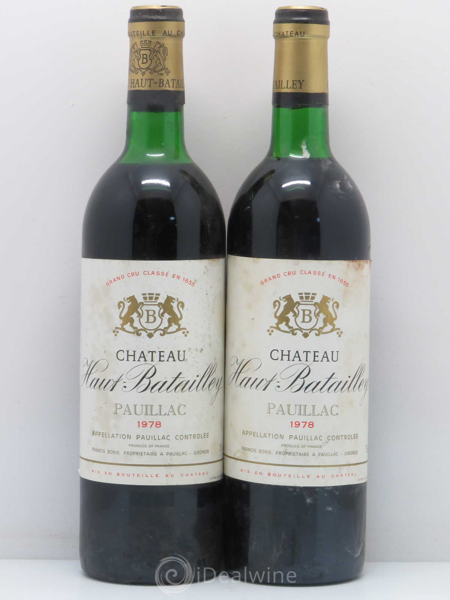 Château Batailley 5ème Grand Cru Classé 1978 - Lot de 2 bouteilles - 0