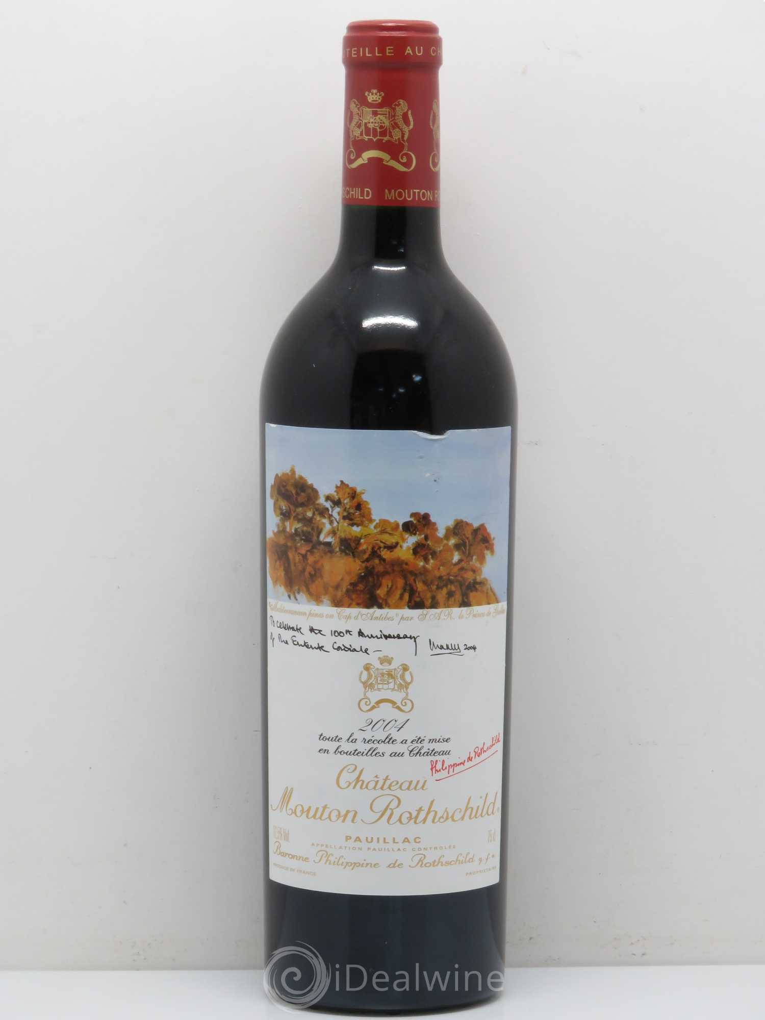 Château Mouton Rothschild 1er Grand Cru Classé 2004 - Lot de 1 bouteille - 0