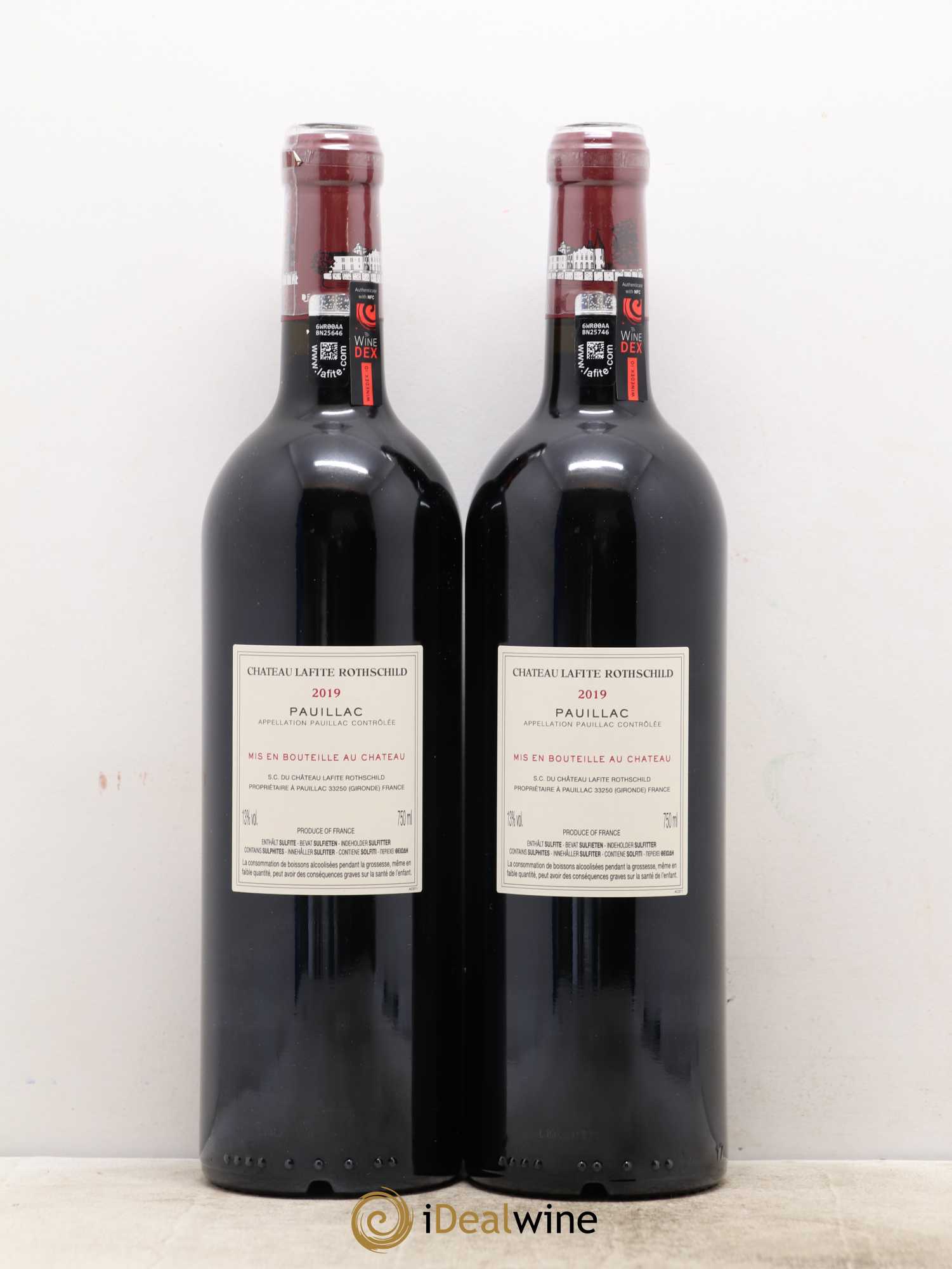 Château Lafite Rothschild 1er Grand Cru Classé 2019 - Lot de 2 bouteilles - 1
