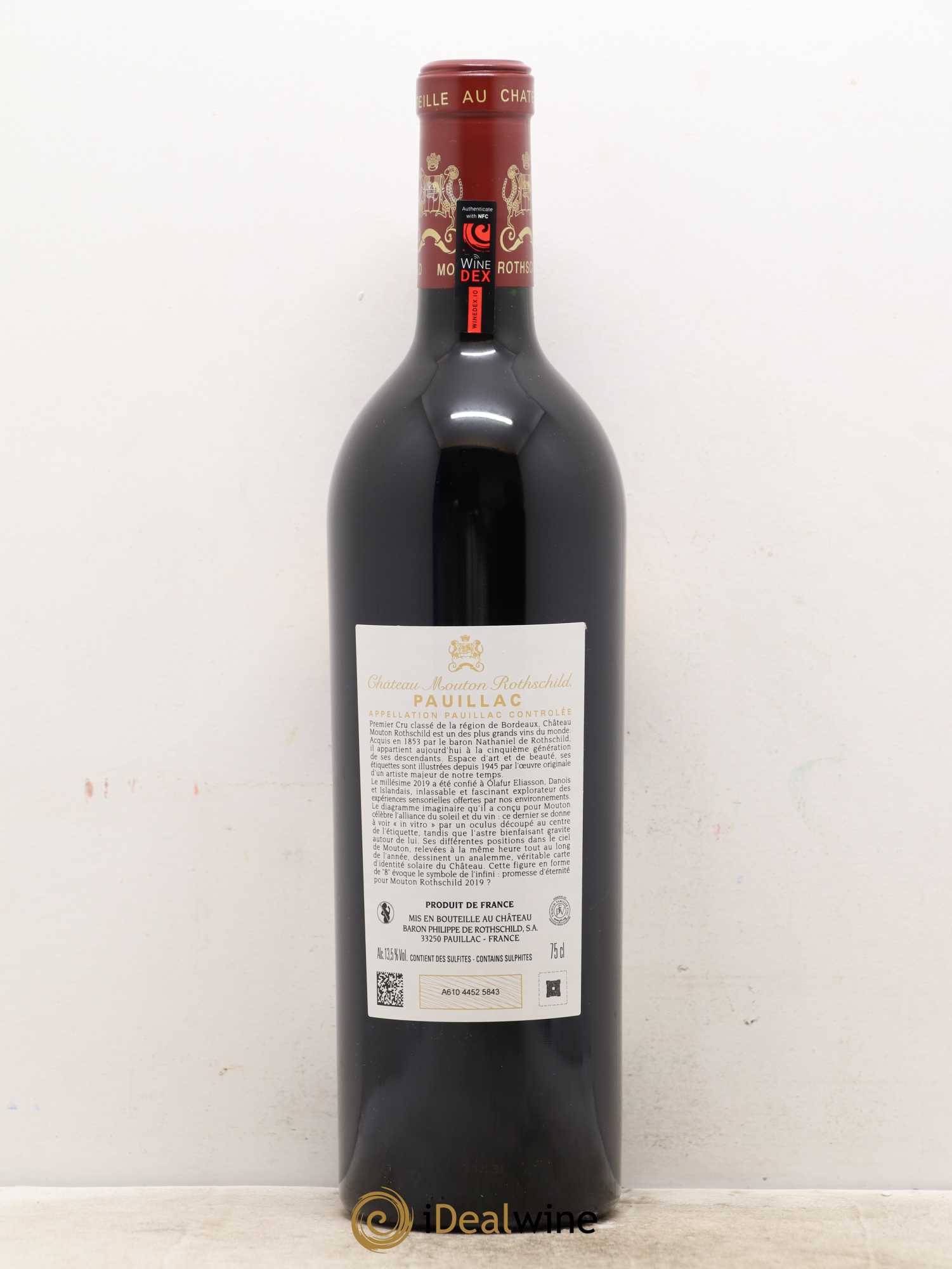 Château Mouton Rothschild 1er Grand Cru Classé 2019 - Lot de 1 bouteille - 1