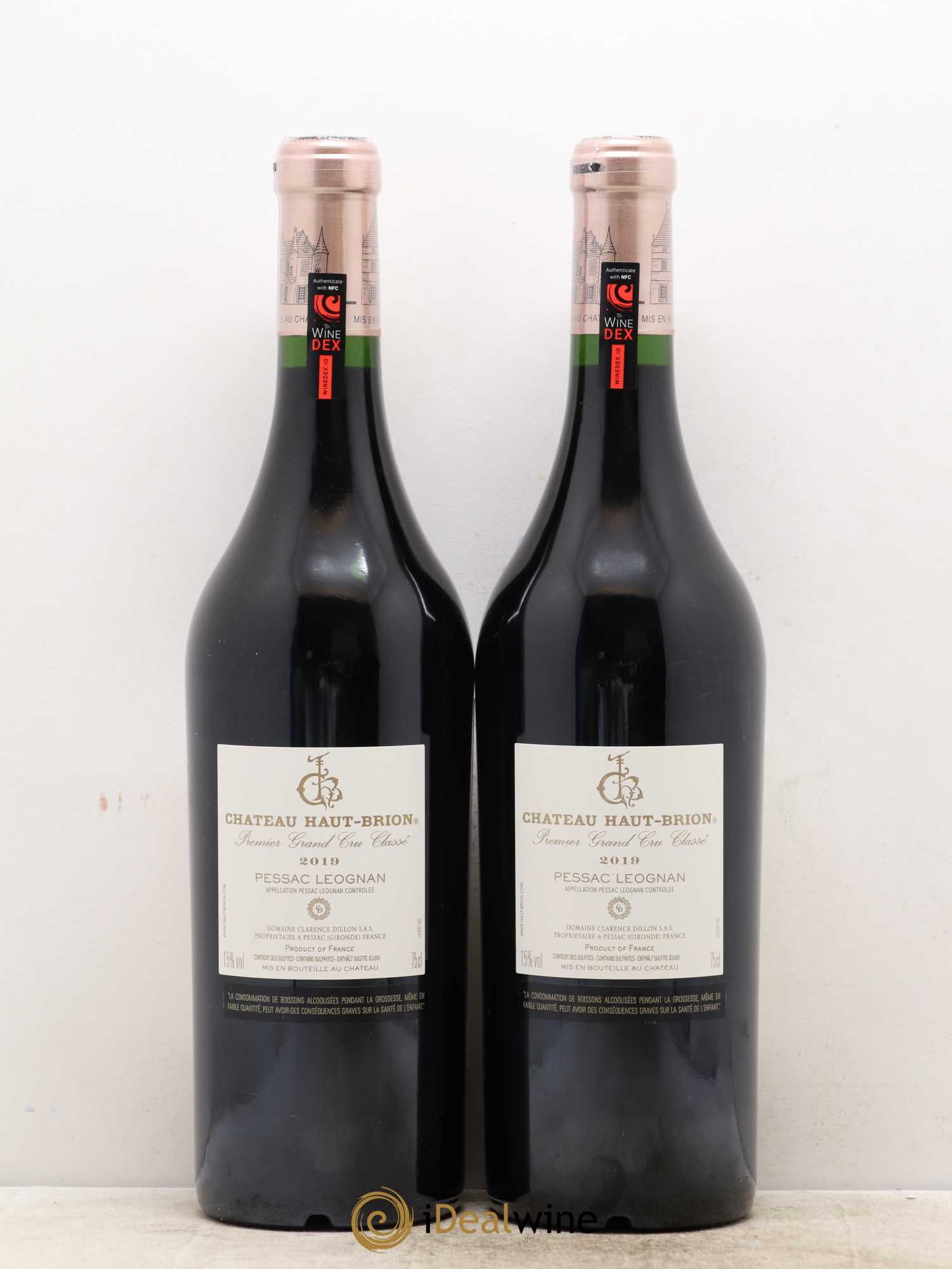 Château Haut Brion 1er Grand Cru Classé 2019 - Lot de 2 bouteilles - 1