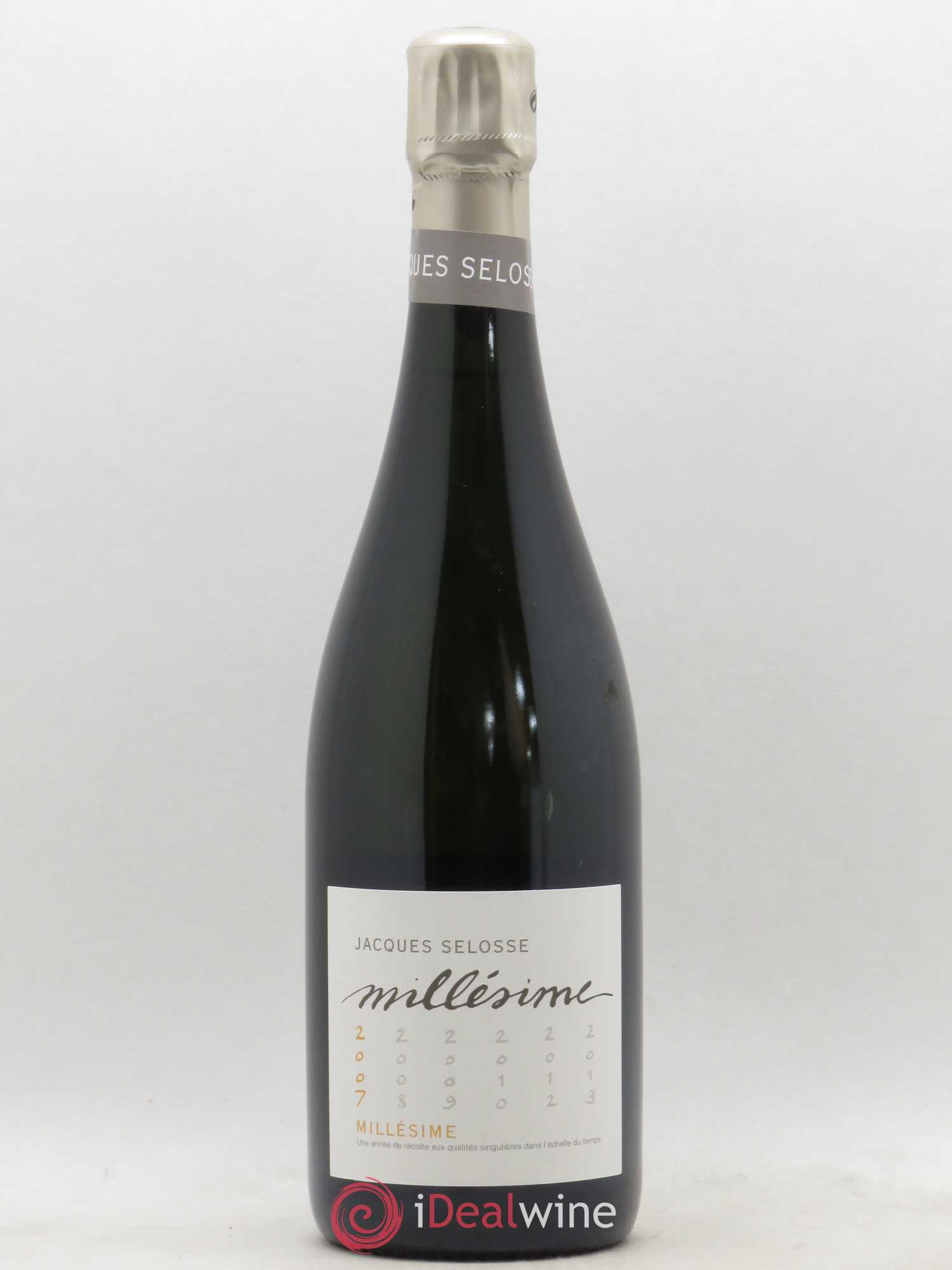1er Cru Millésimé Extra-Brut Jacques Selosse 2007 - Lot de 1 bouteille - 1