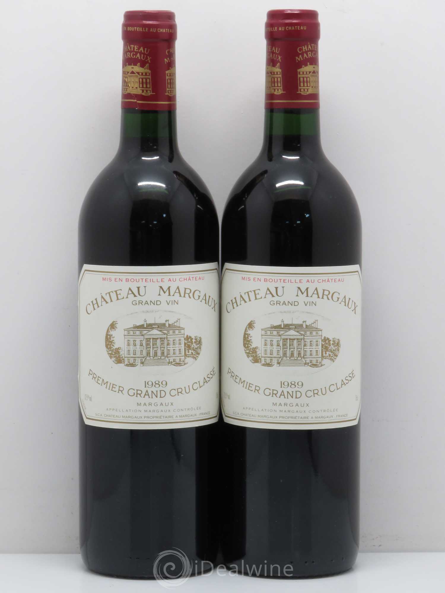 Château Margaux 1er Grand Cru Classé 1989 - Lot de 2 bouteilles - 0