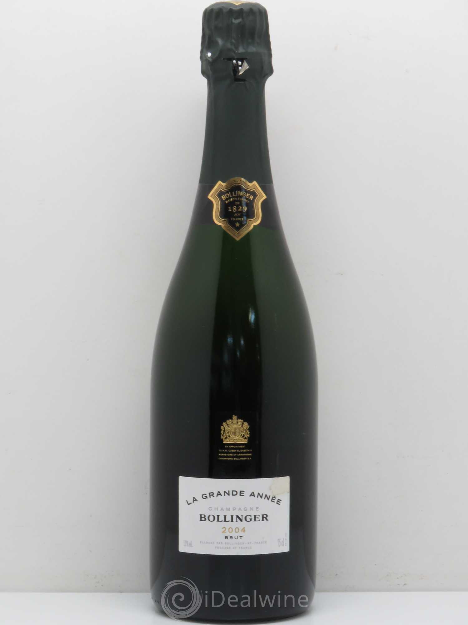 La Grande Année Brut Bollinger 2004 - Lot de 1 bouteille - 0