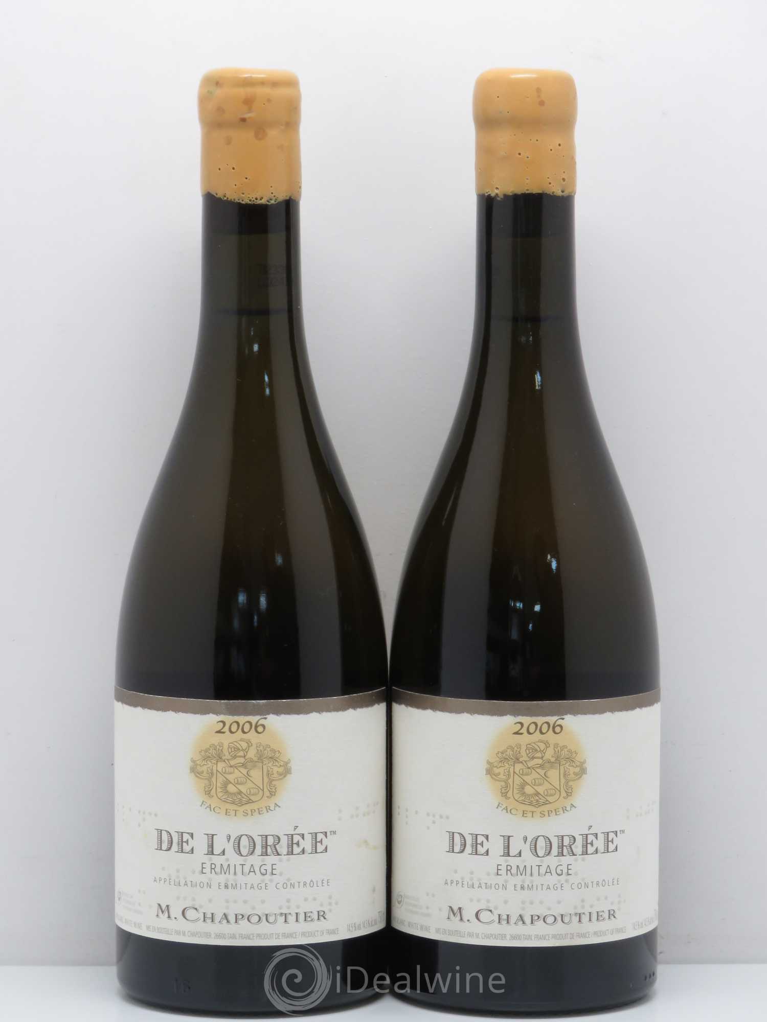 Hermitage Ermitage de l'Orée Chapoutier 2006 - Lot de 2 bouteilles - 0