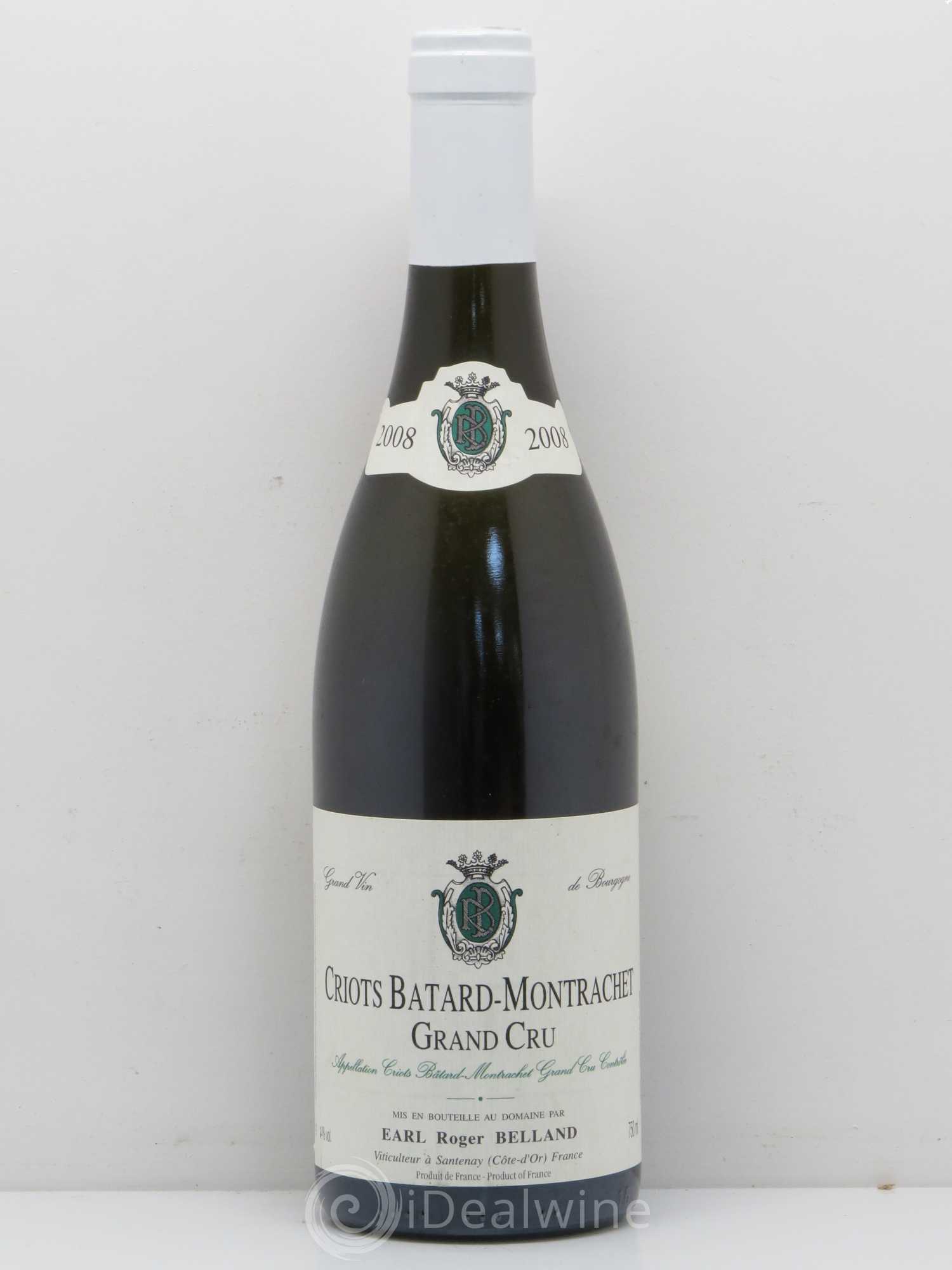 Criots-Bâtard-Montrachet Grand Cru Roger Belland (Domaine) 2008 - Lot de 1 bouteille - 0