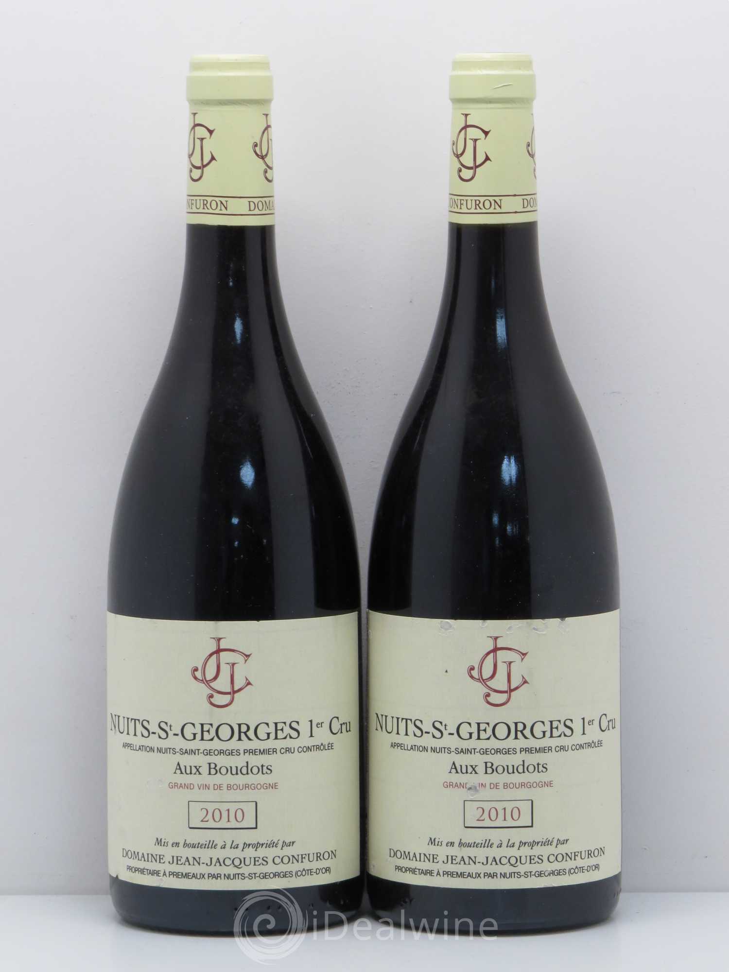 Nuits-Saint-Georges 1er Cru Aux Boudots Jean-Jacques Confuron 2010 - Lot de 2 bouteilles - 0