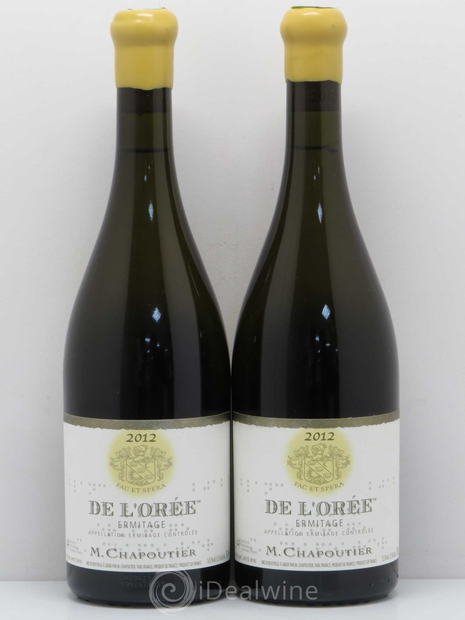 Hermitage Ermitage de l'Orée Chapoutier 2012 - Lot de 2 bouteilles - 0