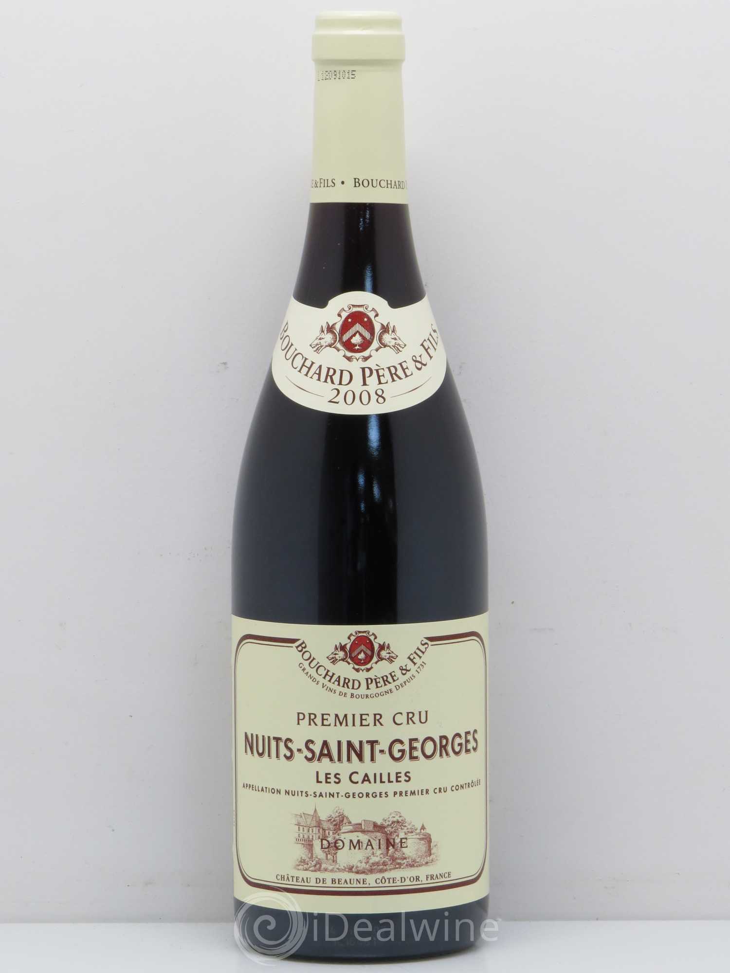 Nuits-Saint-Georges 1er Cru Les Cailles Bouchard Père & Fils 2008 - Lot de 1 bouteille - 0