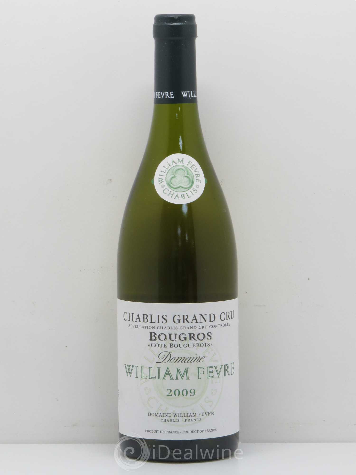 Chablis Grand Cru Bougros Côte Bouguerots William Fèvre 2009 - Lot de 1 bouteille - 0