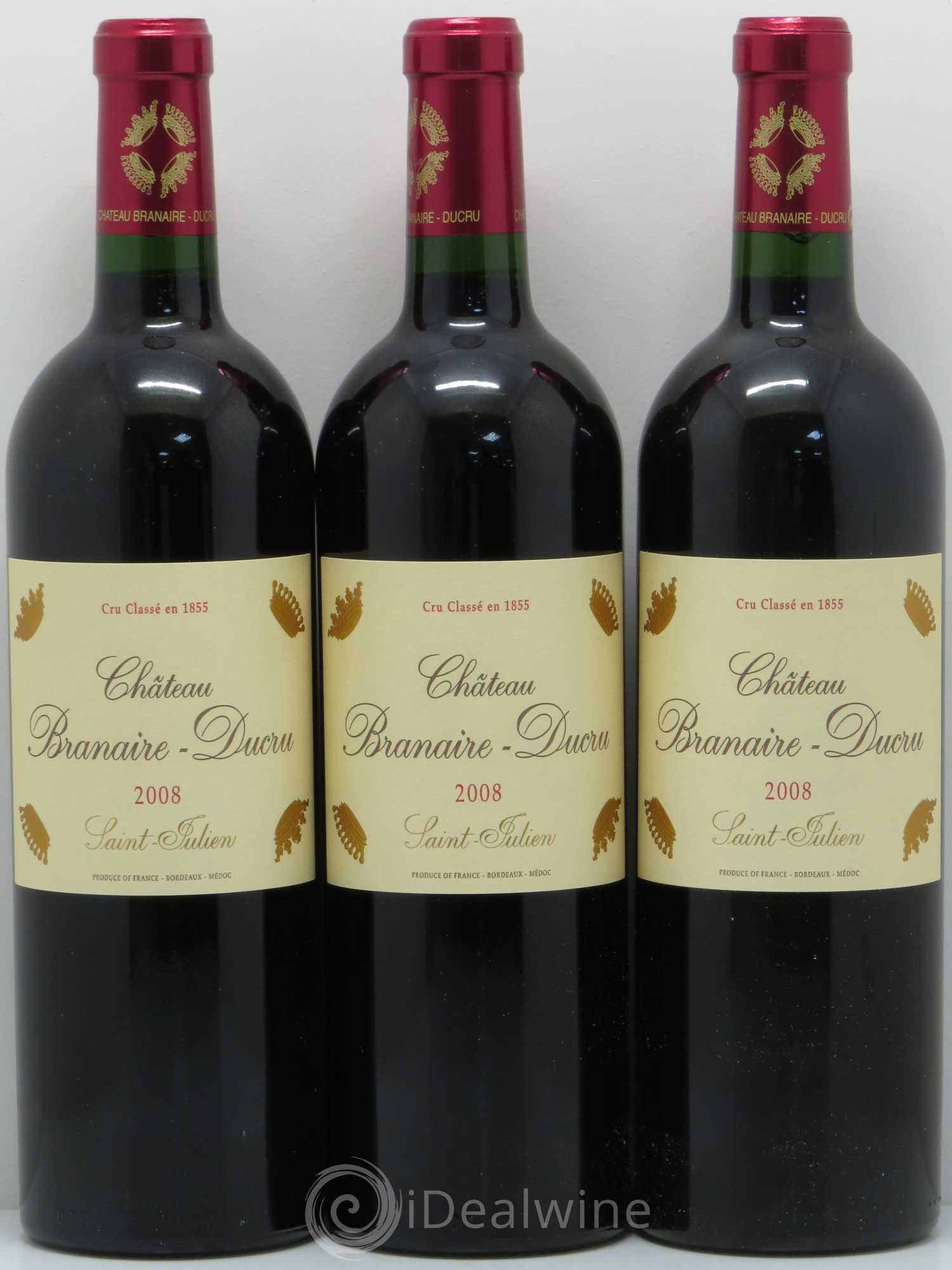 Château Branaire Ducru 4ème Grand Cru Classé 2008 - Lot de 6 bouteilles - 2