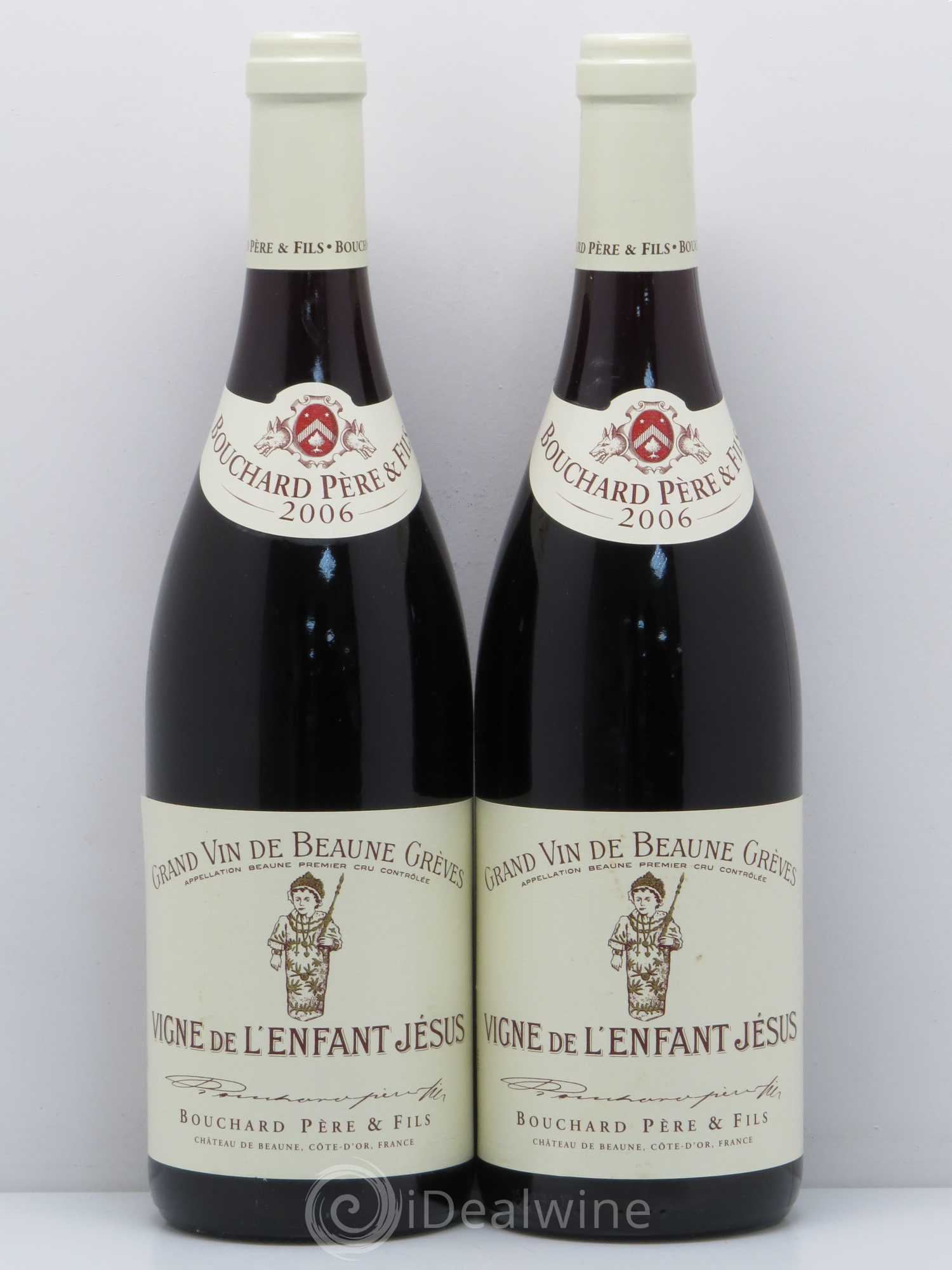 Beaune 1er Cru Grèves - Vigne de l'Enfant Jésus Bouchard Père & Fils 2006 - Lot de 2 bouteilles - 0