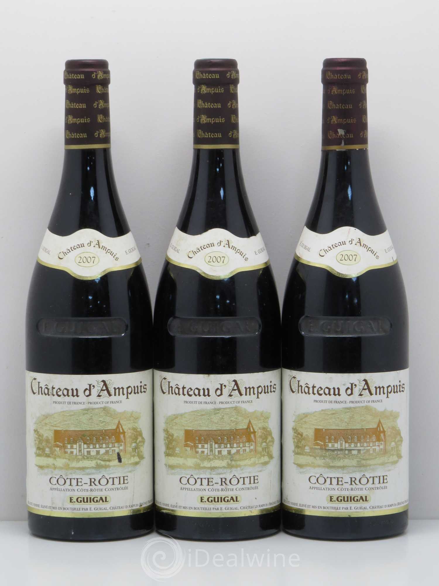 Côte-Rôtie Château d'Ampuis Guigal 2007 - Lot de 3 bouteilles - 0