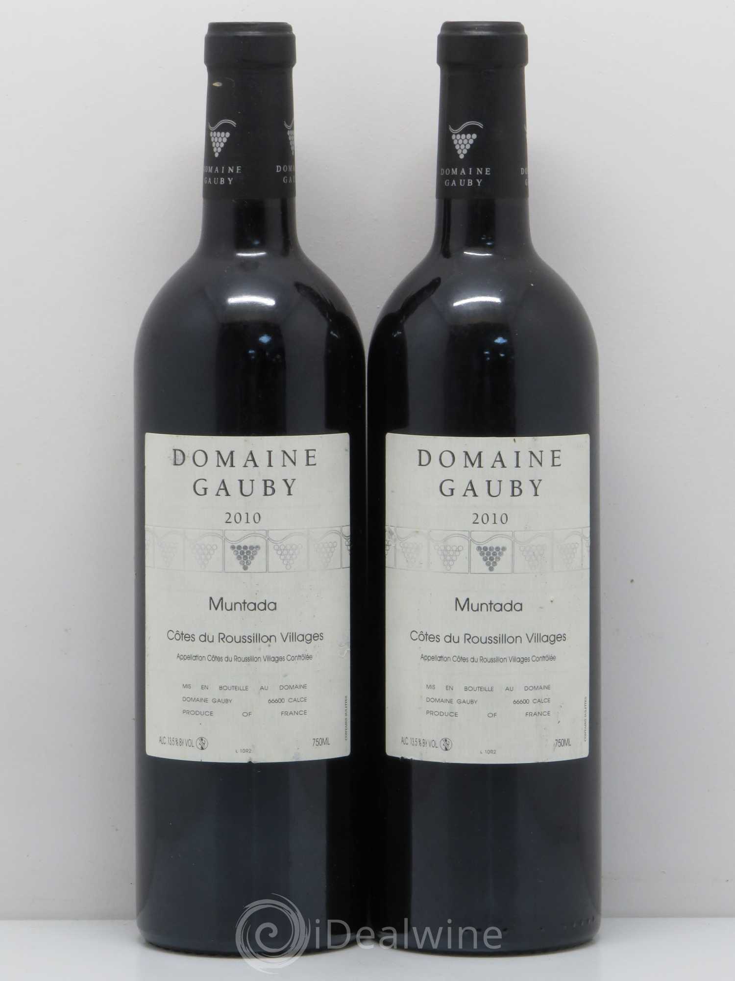 Côtes Catalanes (anciennement Côtes du Roussillon Villages) La Muntada Gauby (Domaine) 2010 - Lot de 2 bouteilles - 0