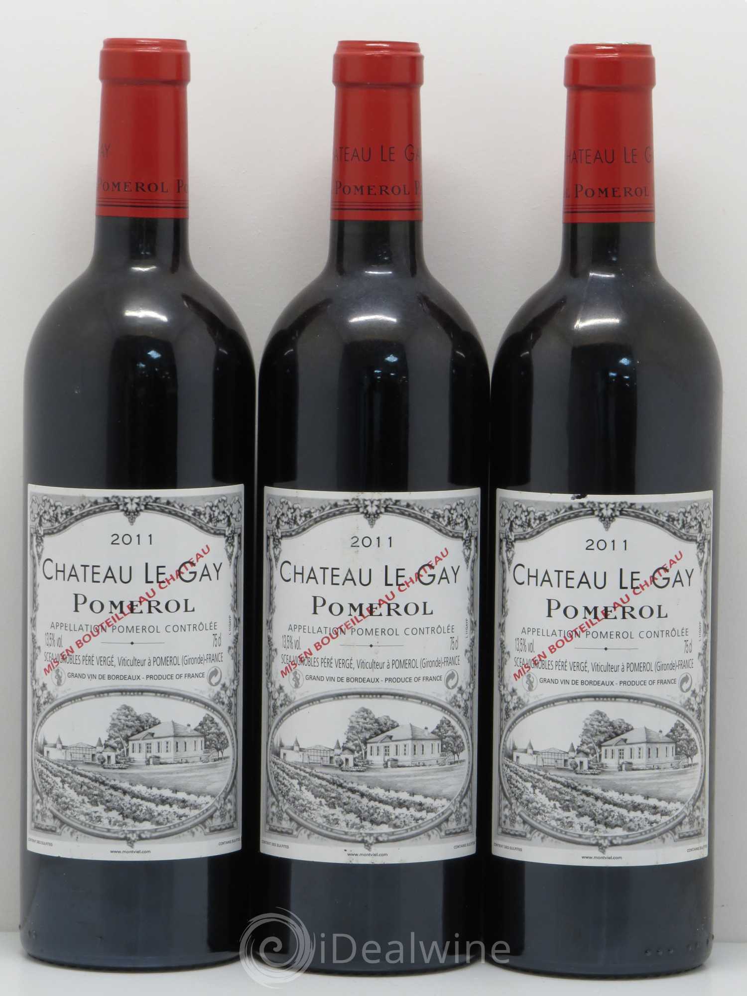 Château Le Gay 2011 - Lot de 3 bouteilles - 0